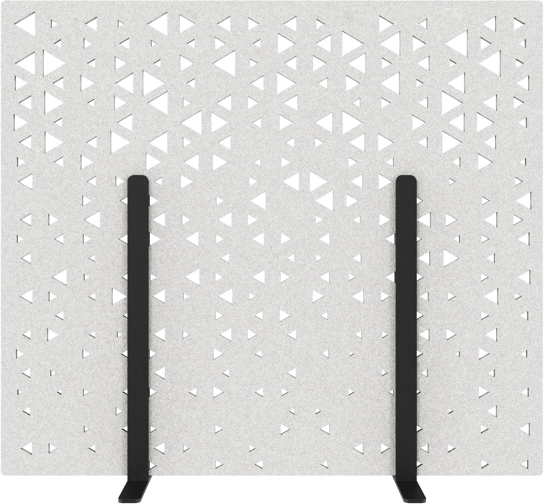 Suono Stellwand STAND – 1600 × 1400 mm, suonoBOARD, weiss, mit Standfuss, akustisch
