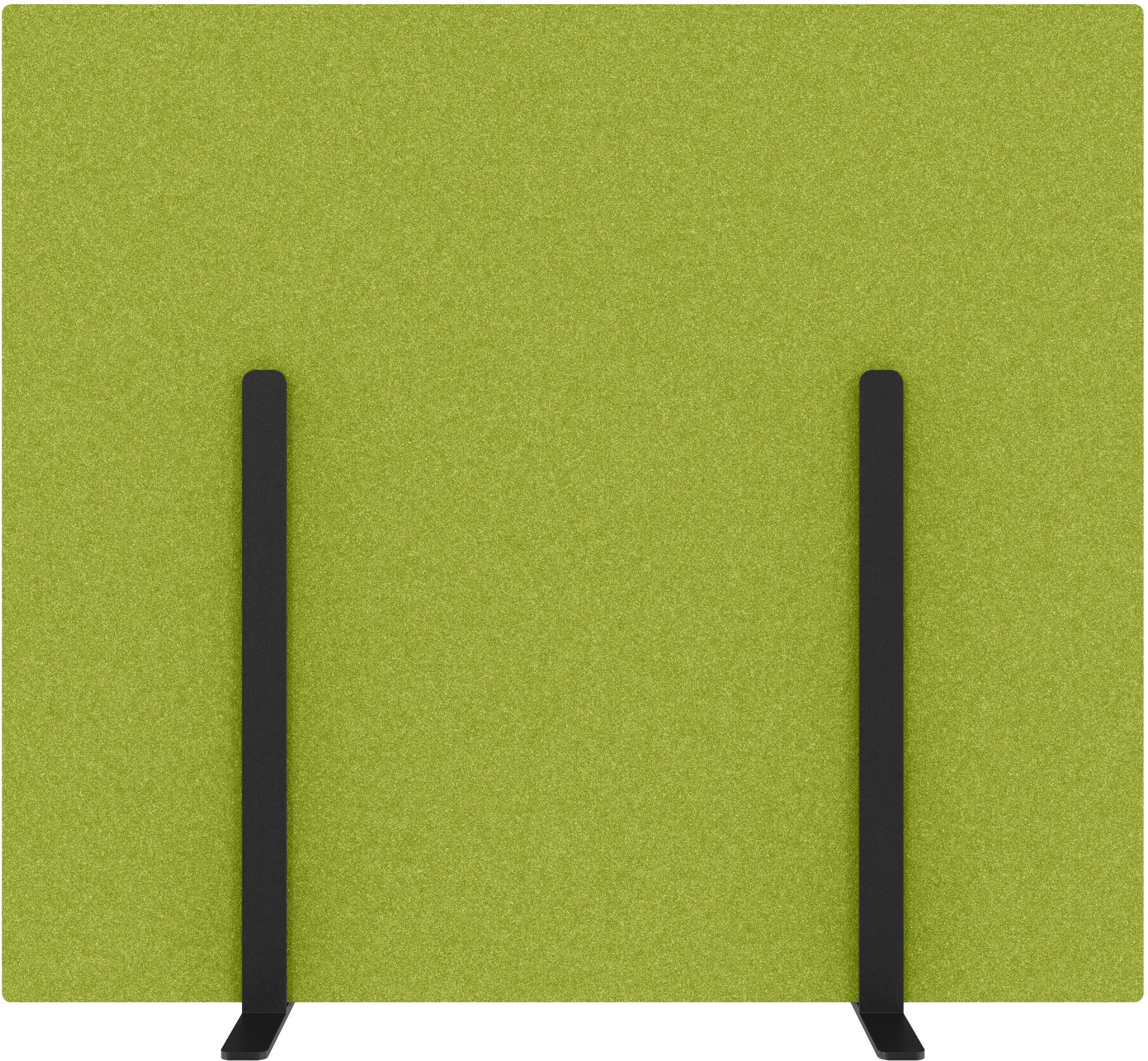 Suono Stellwand M – 1'600 × 1'400 mm, suonoBOARD, grün, mit Standfüssen, akustisch