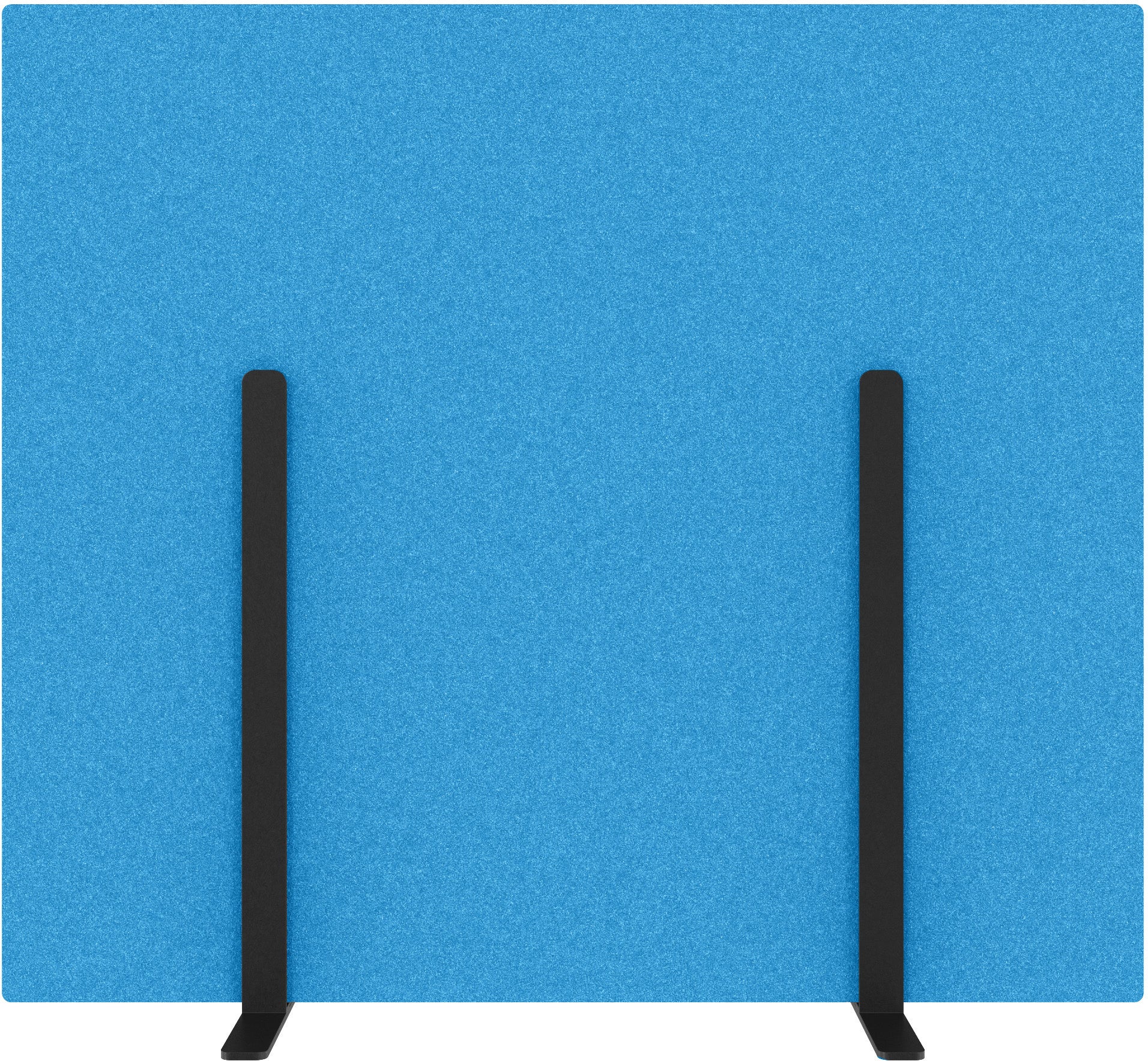 Suono Stellwand M – 1'600 × 1'400 mm, suonoBOARD, blau, mit Standfüssen, akustisch