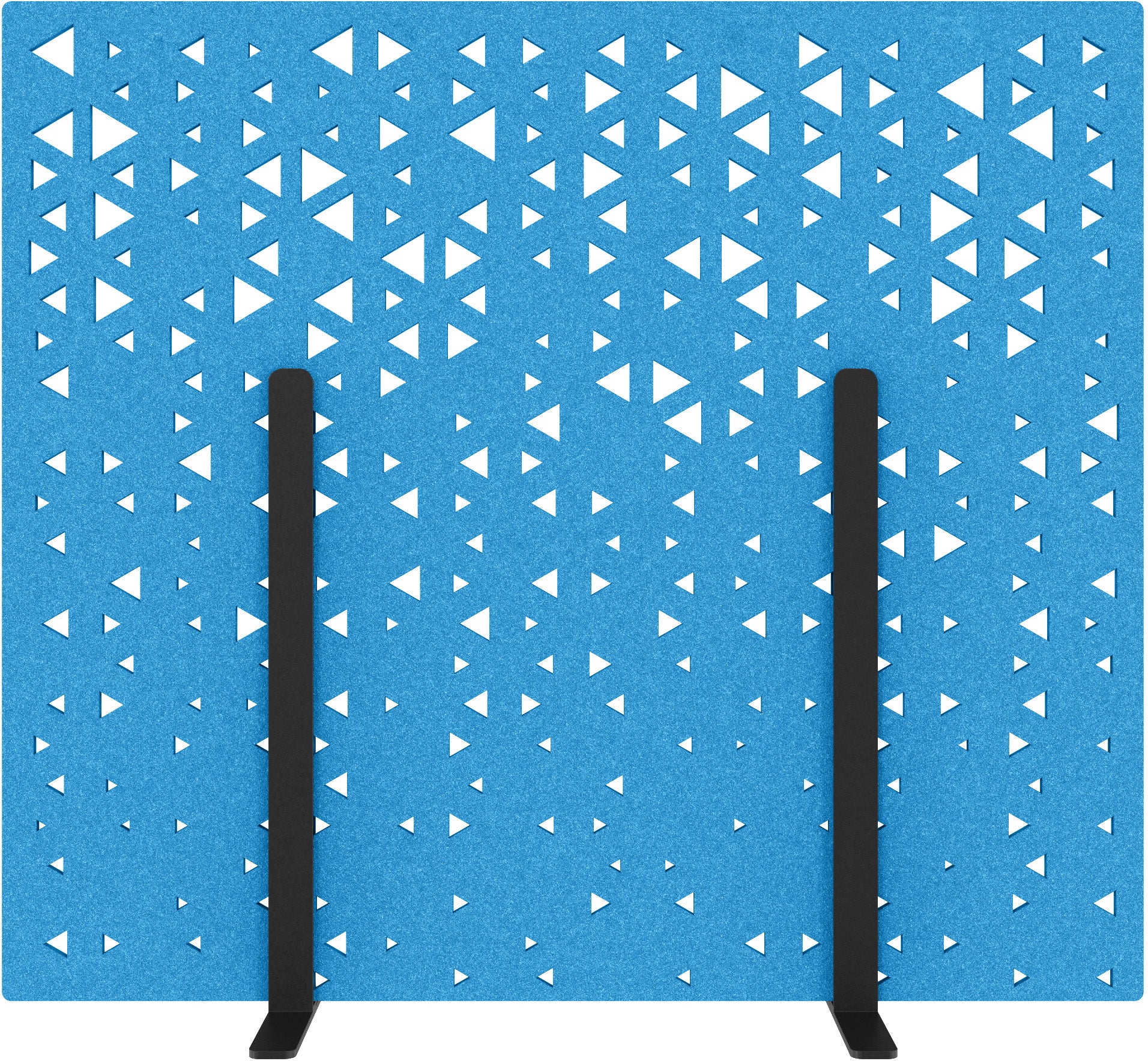 Suono Stellwand M – 1'600 × 1'400 mm, suonoBOARD, blau, mit Standfüssen, akustisch