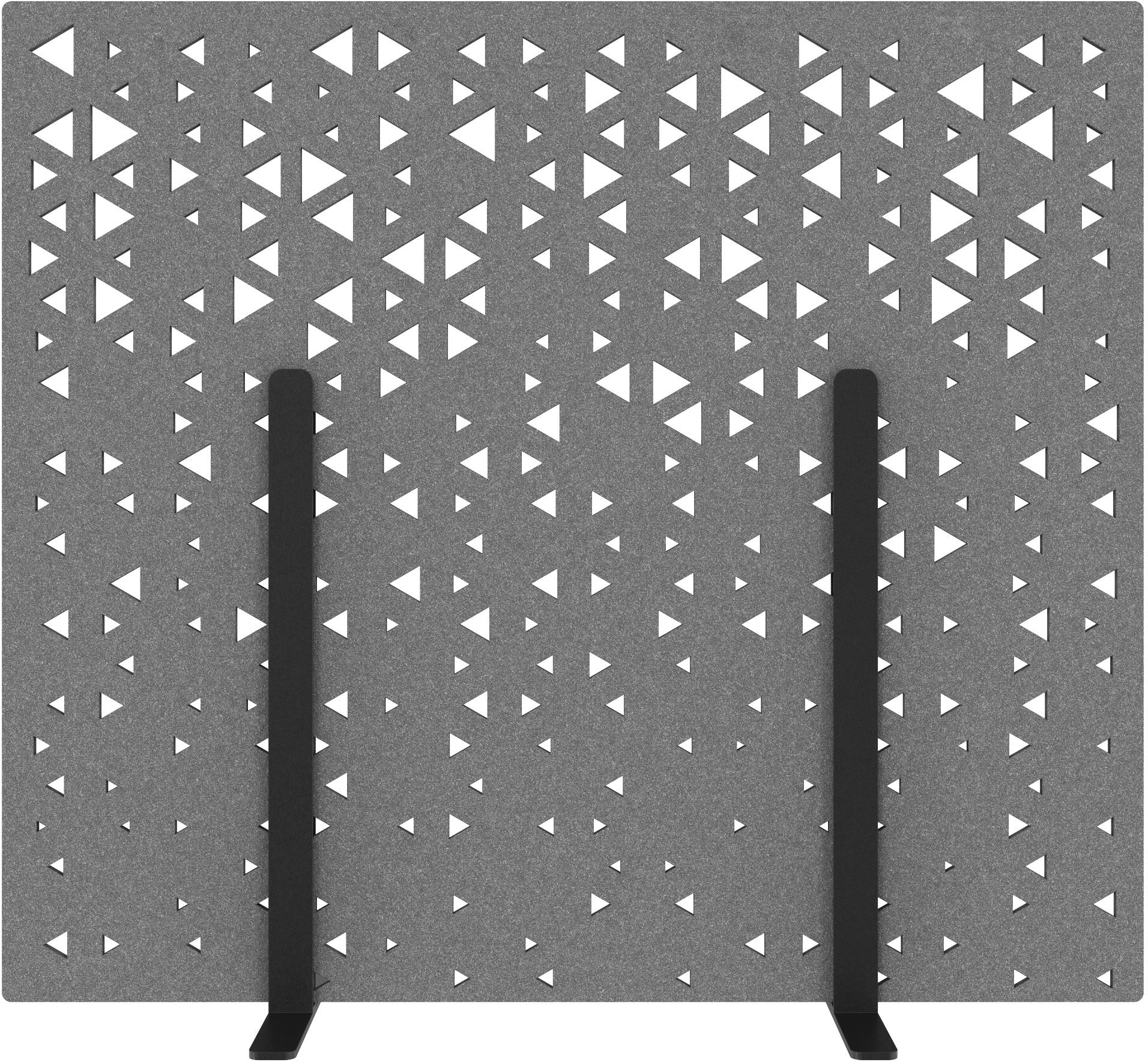 Suono Stellwand M – 1'600 × 1'400 mm, suonoBOARD, grau, mit Standfuss, akustisch