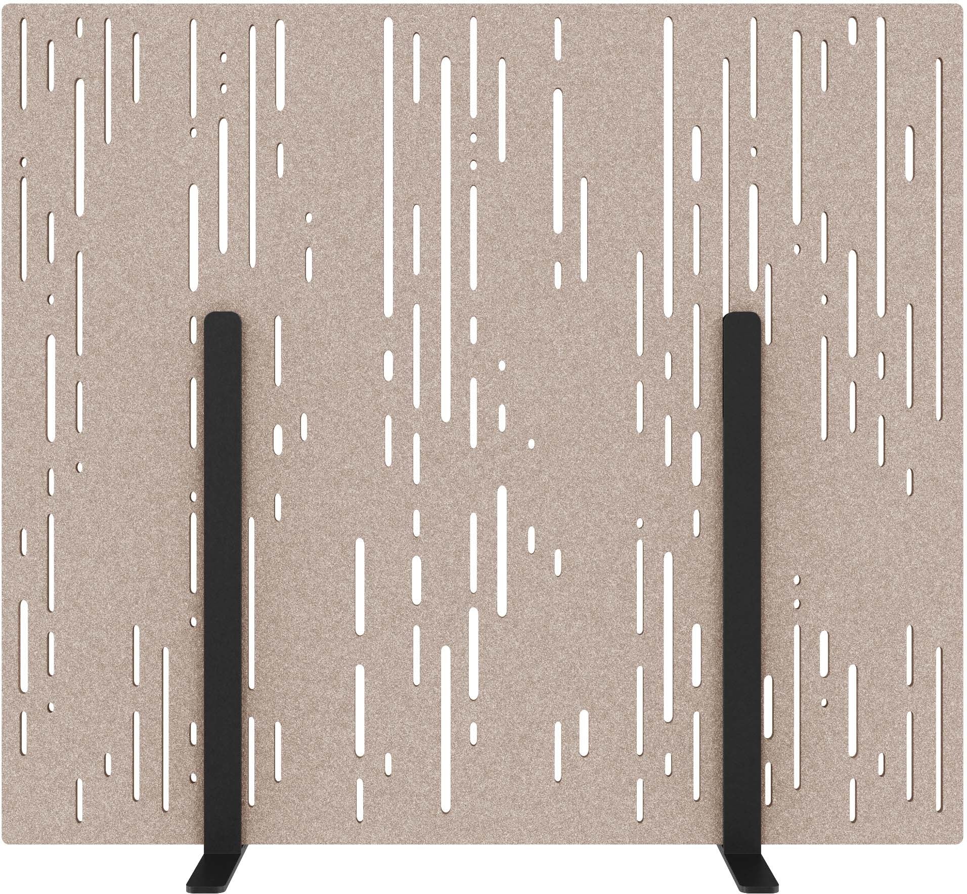 Suono Stellwand – 1'600 × 1'400 mm, suonoBOARD, braun, mit Standfuss, akustisch