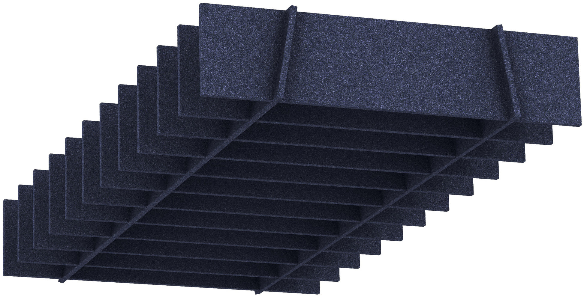 suonoCLOUD Deckenelement – 240 × 120 × 28 cm – suonoBOARD, blau