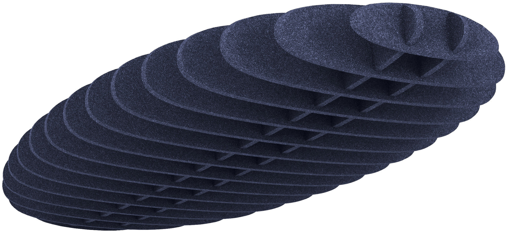 Suono Deckenelement – 36 × 243 × 12 cm – suonoBOARD, blau