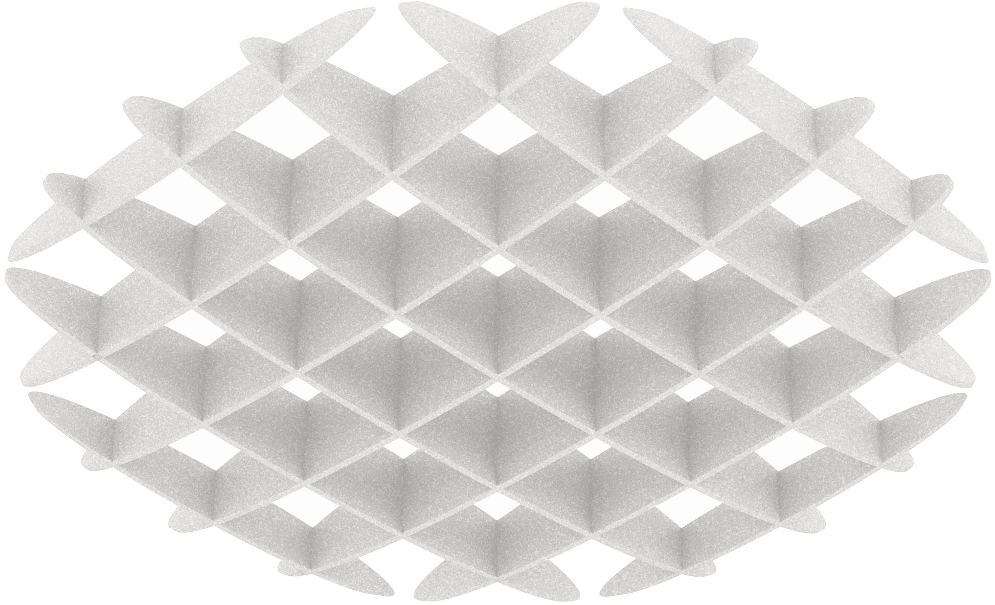 Suono Deckenelement – 21 × 124 × 14 cm – suonoBOARD, weiss