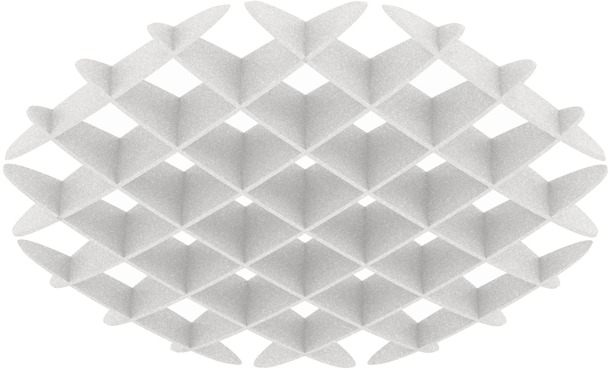 Suono Deckenelement – 21 × 124 × 14 cm – suonoBOARD, weiss