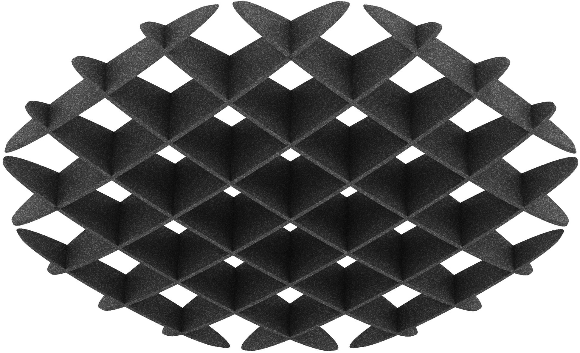 Suono Deckenelement – 120 × 120 × 15 cm – suonoBOARD, schwarz