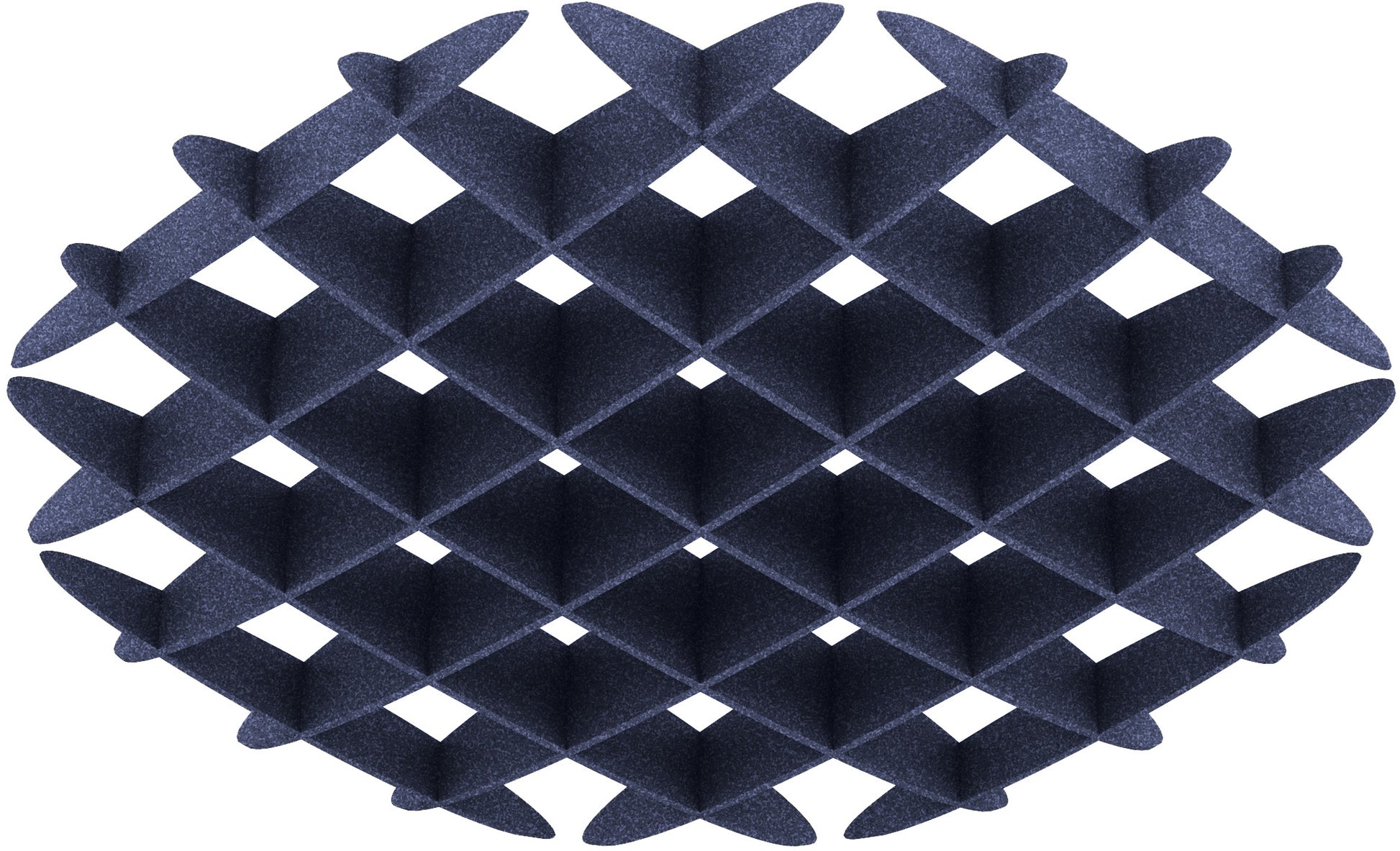 Suono Deckenelement – 120 × 120 × 15 cm – suonoBOARD, Blau – Rund