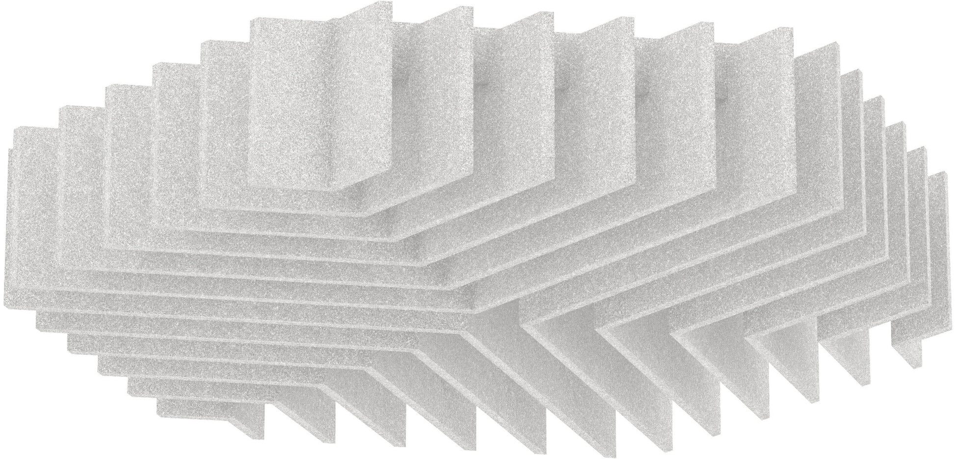 Suono STAR Deckenelement – 96 × 35 × 13 cm – suonoBOARD, weiss