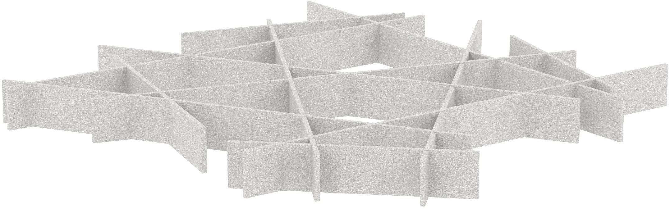 suonoCLOUD Akustikplatten – 24 × 244,5 × 13,5 cm – suonoBOARD, weiss
