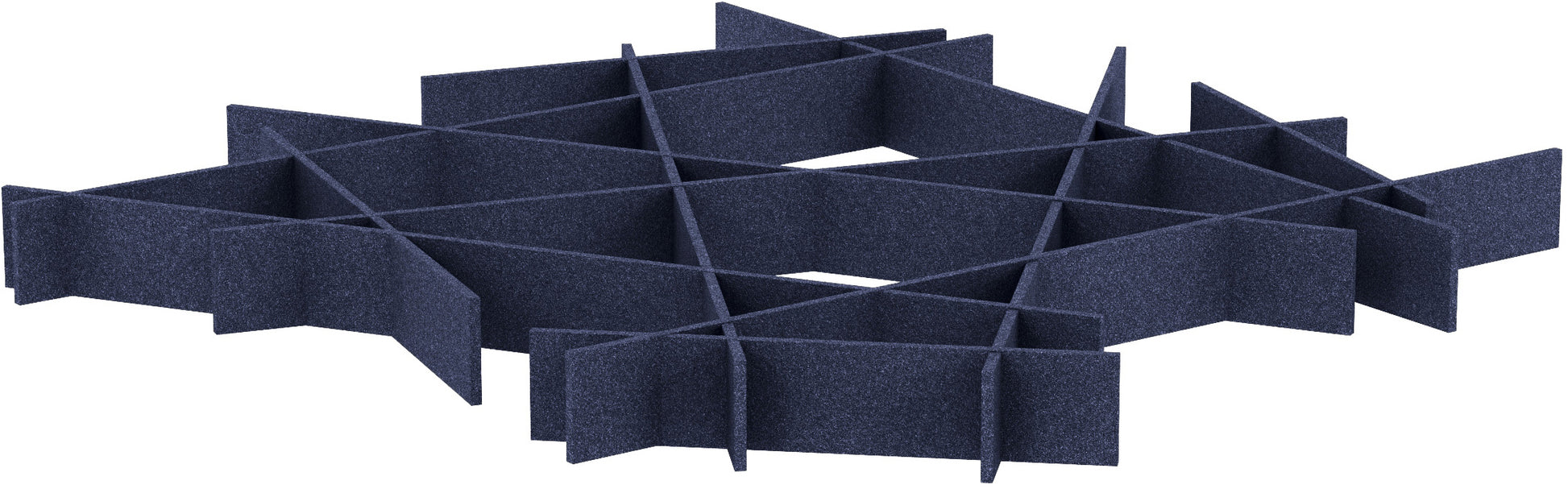 Suono Deckenelement – 229 × 229 × 19 cm – suonoBOARD, blau