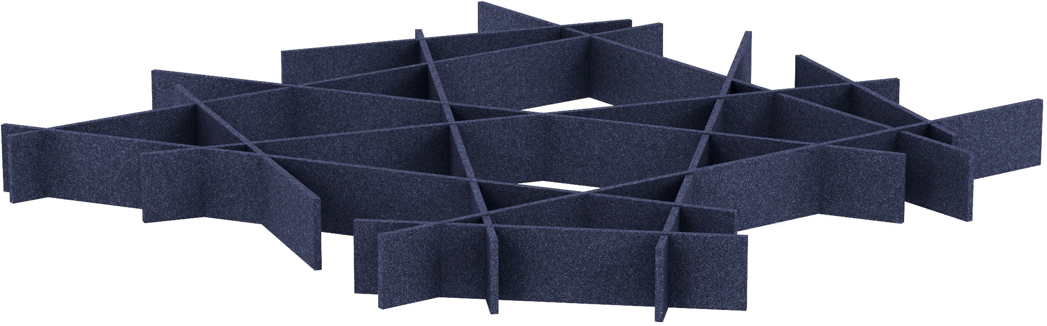 Suono Deckenelement – 229 × 229 × 19 cm – suonoBOARD, blau