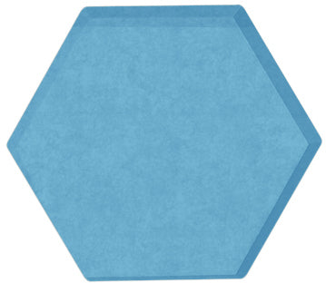 Suono TILES 3D Akustikplatten Hexagon – 10 Platten – 16 × 14 × 5 cm – suonoBOARD, blau