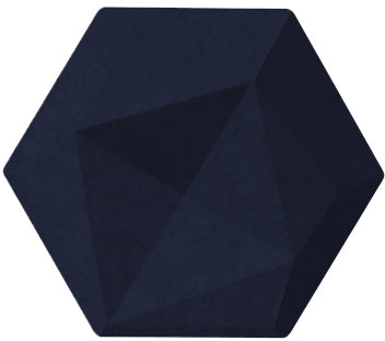 Suono Akustikplatten Hexagon – 10 Platten – 16 × 14 × 2 cm – suonoBOARD, blau