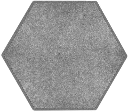 Suono Akustikplatten Hexagon – 8 Platten – 58 × 63,5 × 11 cm – suonoBOARD, grau
