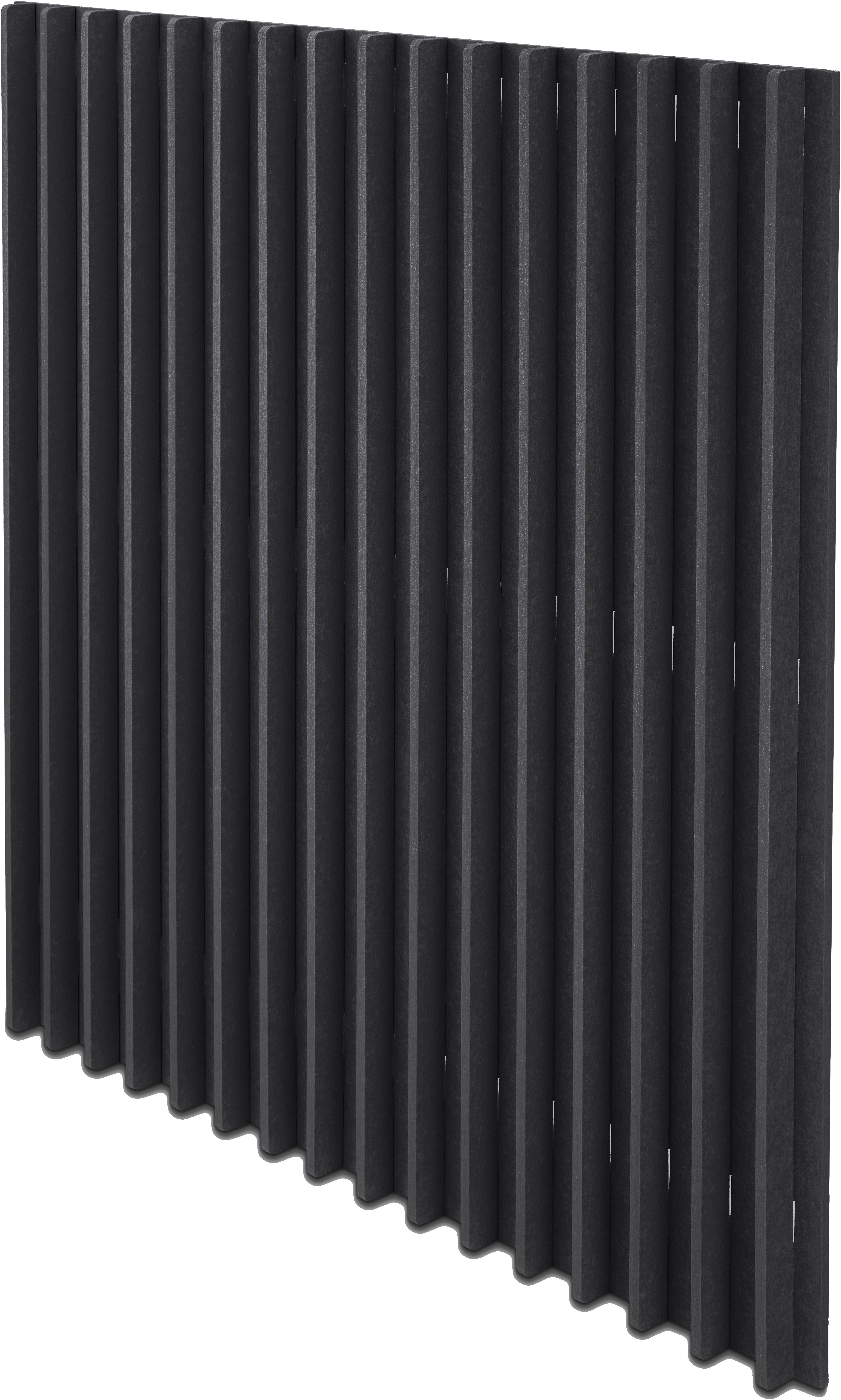 Suono BLADES Wandelement – 120 × 120 × 5 cm – suonoBOARD, schwarz