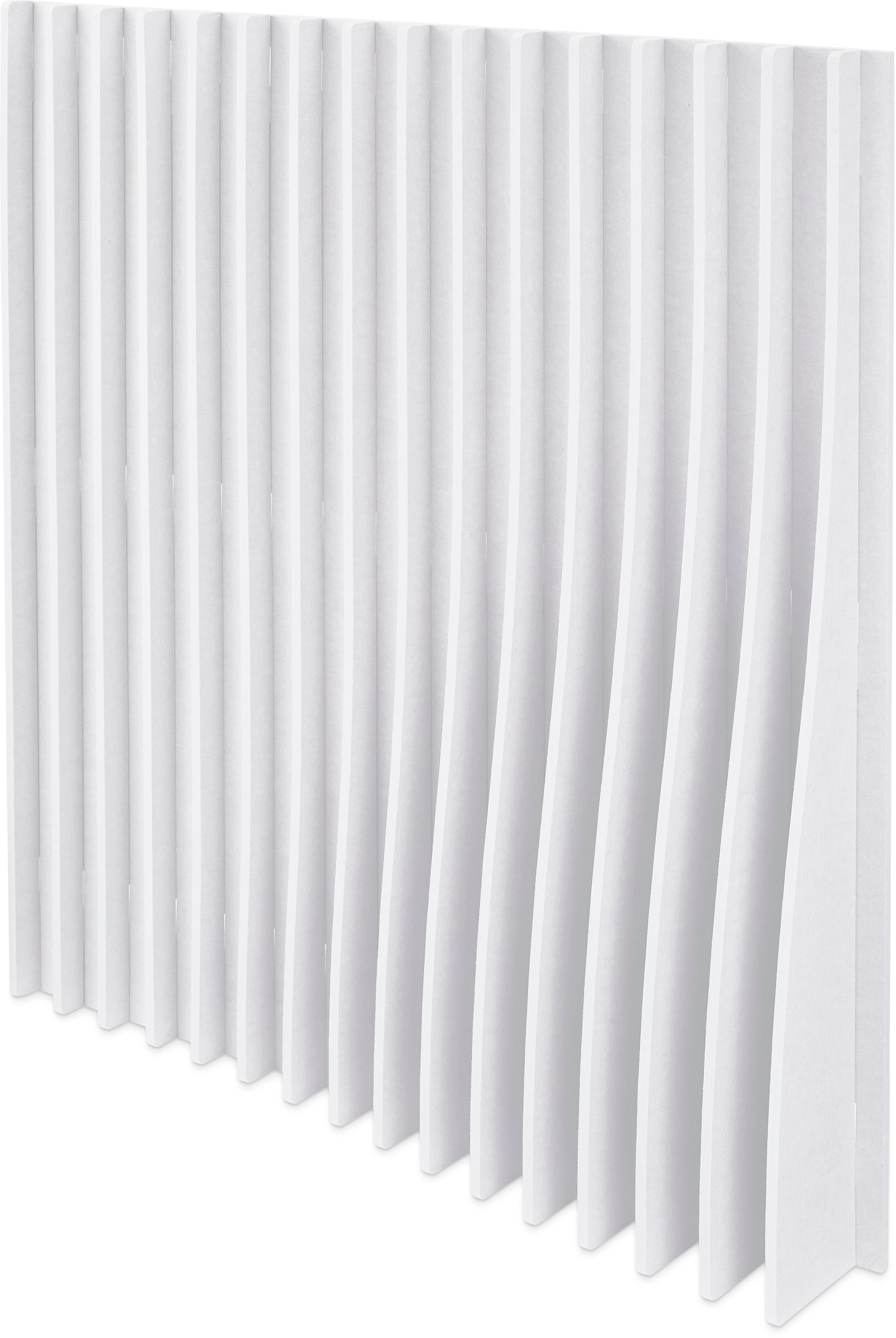 Suono BLADES Wandelement – 120 × 120 × 16 cm – suonoBOARD, weiss