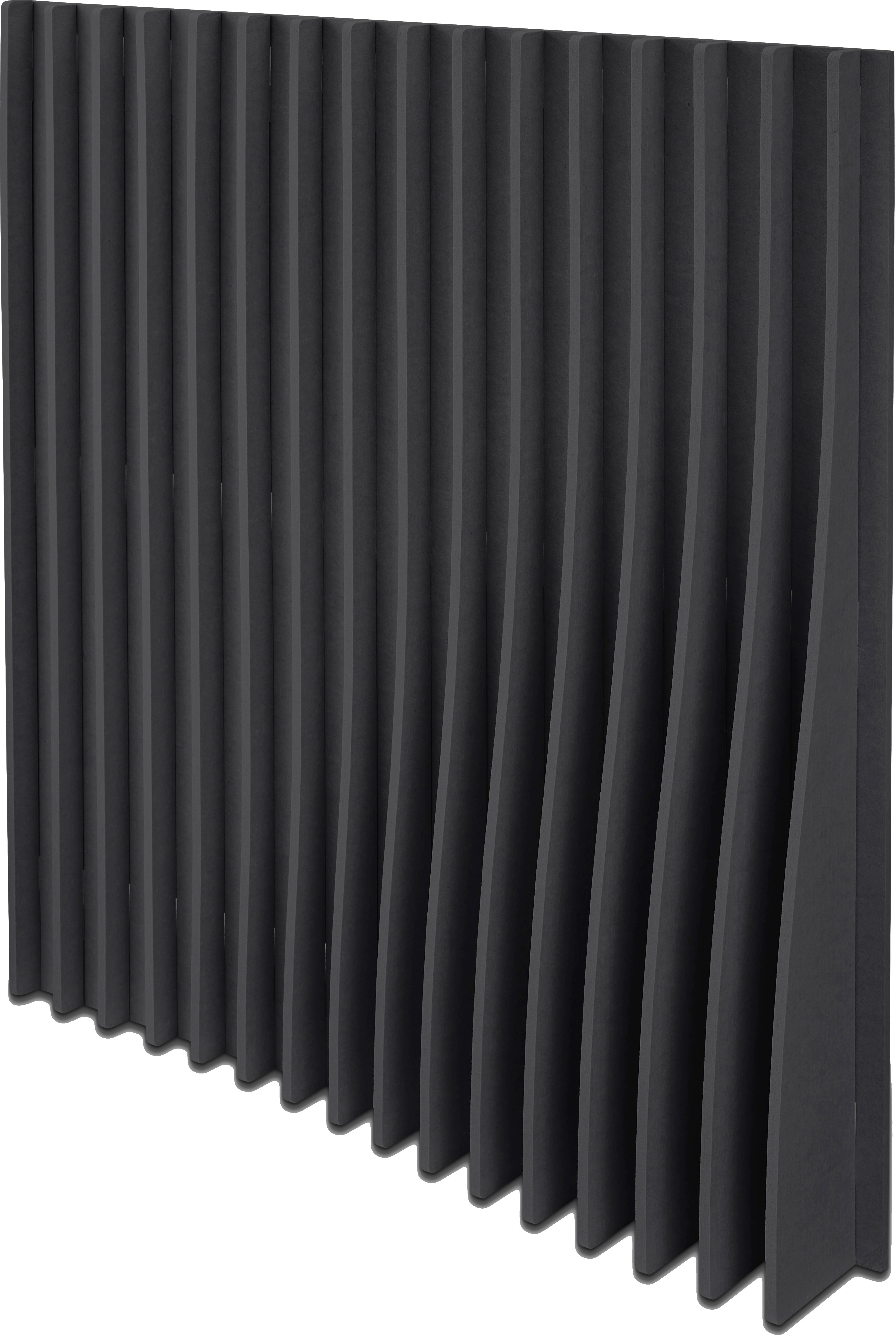Suono BLADES Wandelement – 120 × 120 × 16 cm – suonoBOARD, schwarz