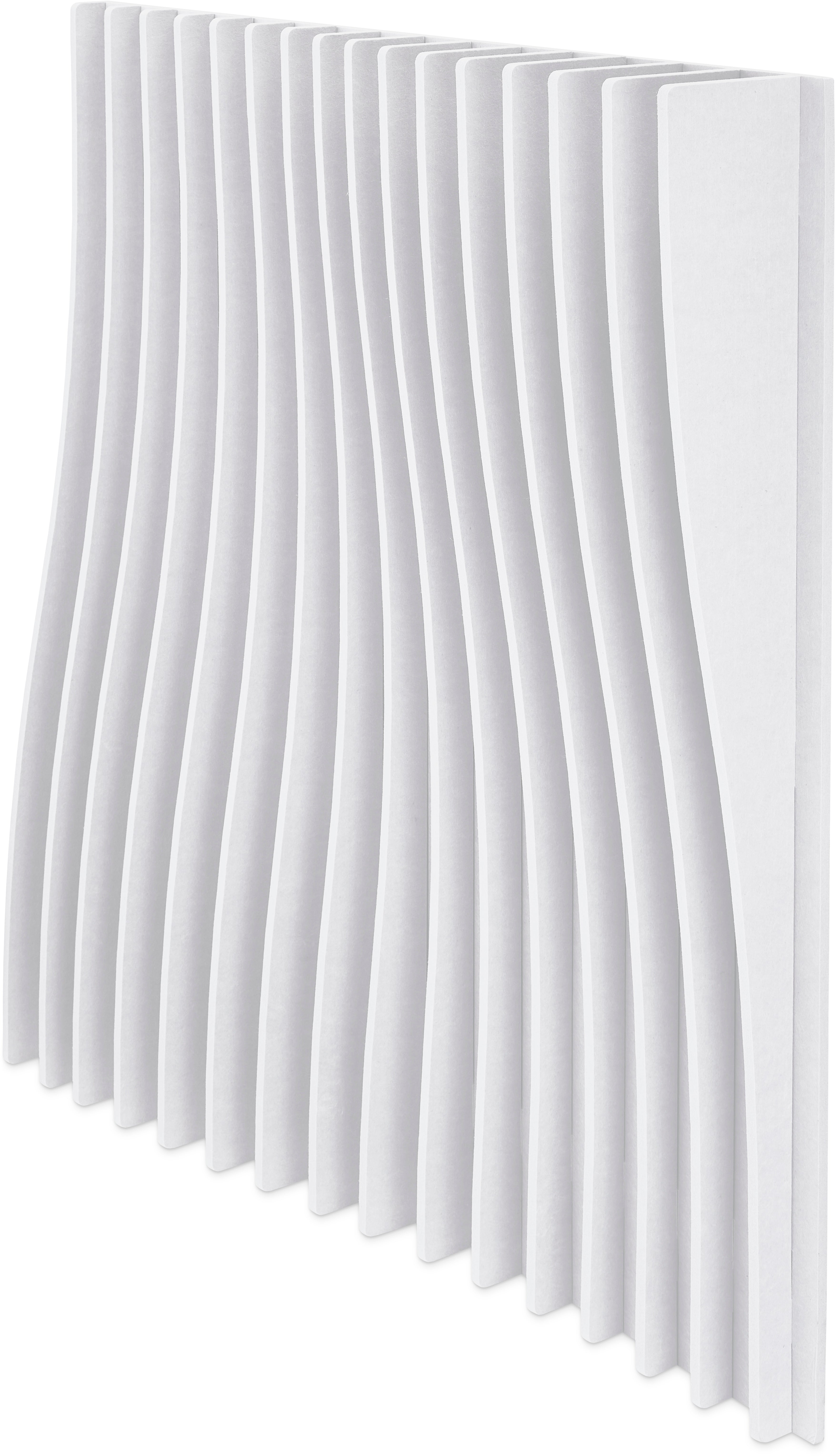 Suono BLADES Wandelement – 120 × 120 × 16 cm – suonoBOARD, weiss