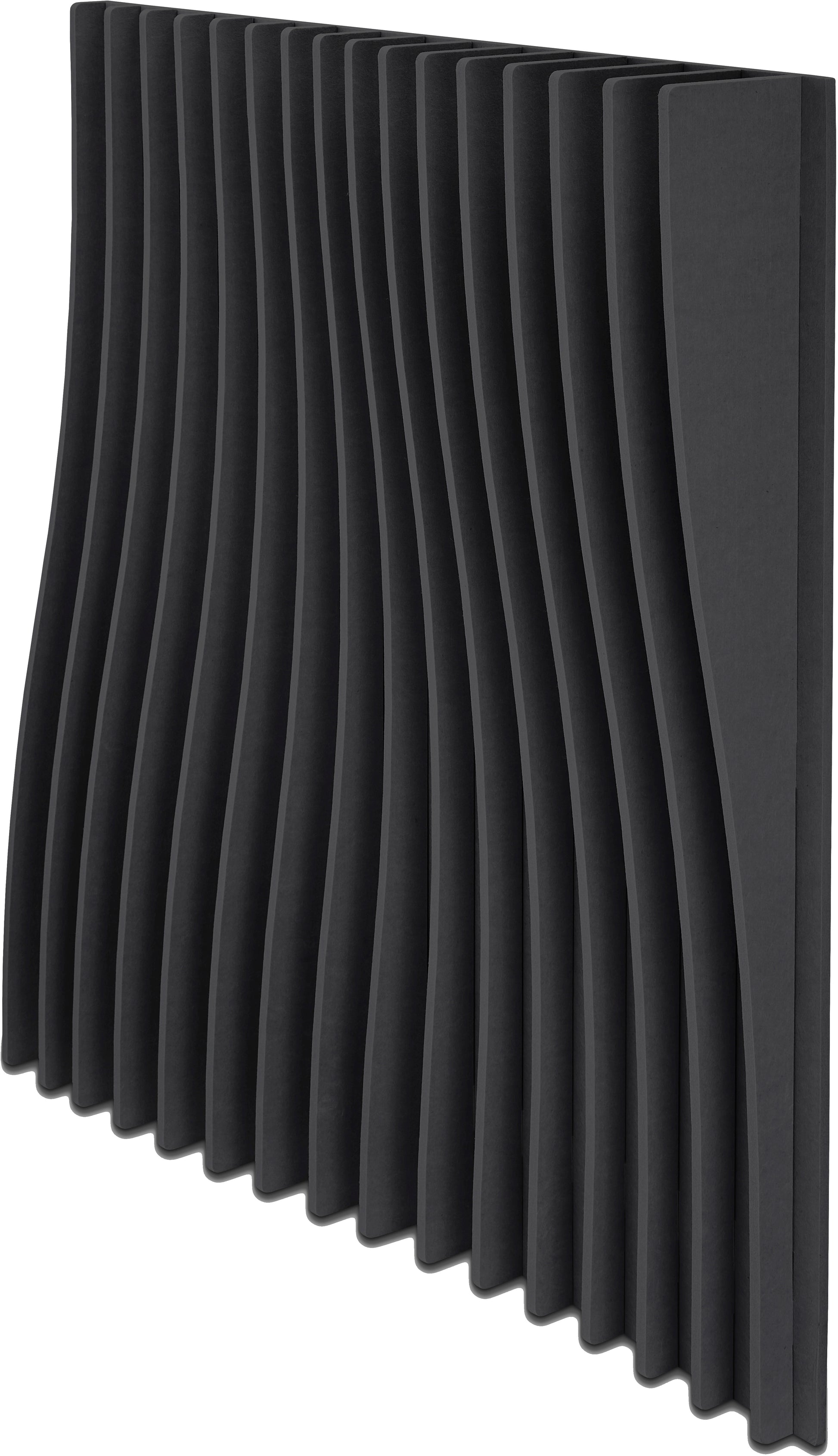 Suono BLADES Wandelement – 120 × 120 × 16 cm – suonoBOARD, schwarz