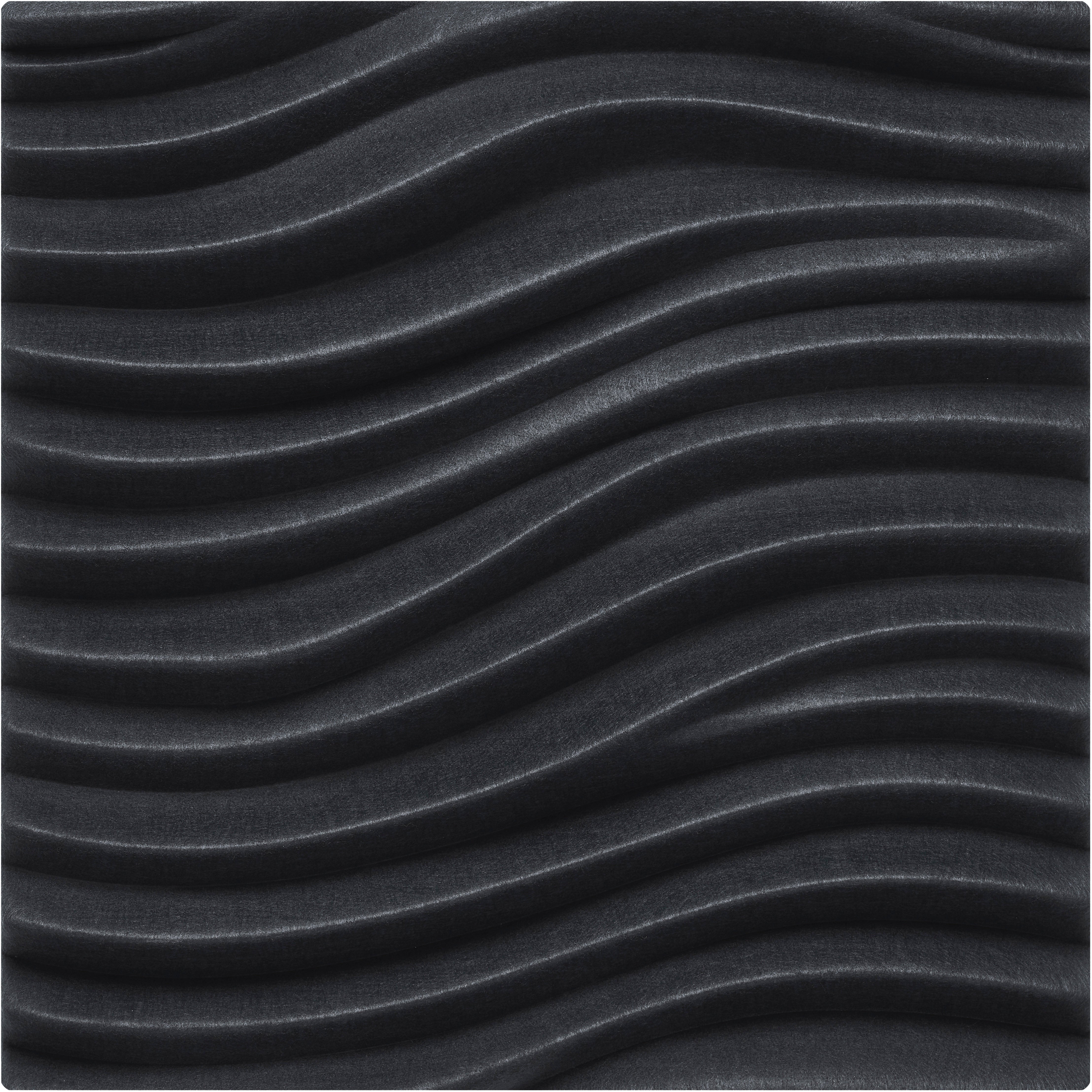 Suono SCULPTURE Akustikplatten – 4-teilig – 60 × 60 × 7,4 cm – suonoBOARD, schwarz