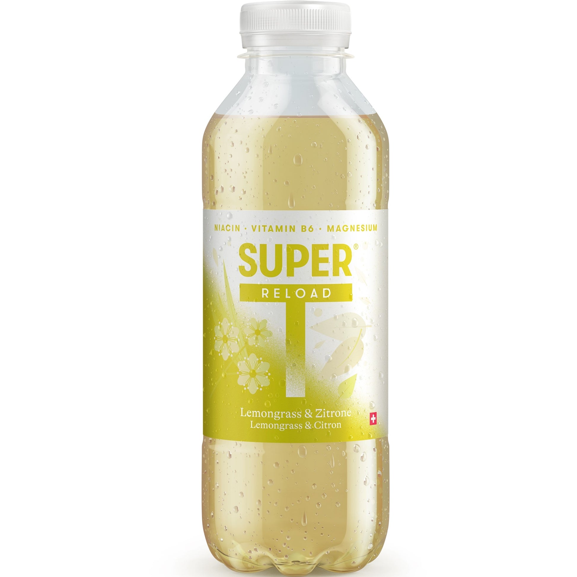 Super t Eistee Reload Zitronengras & Zitrone – 6 × 500 ml