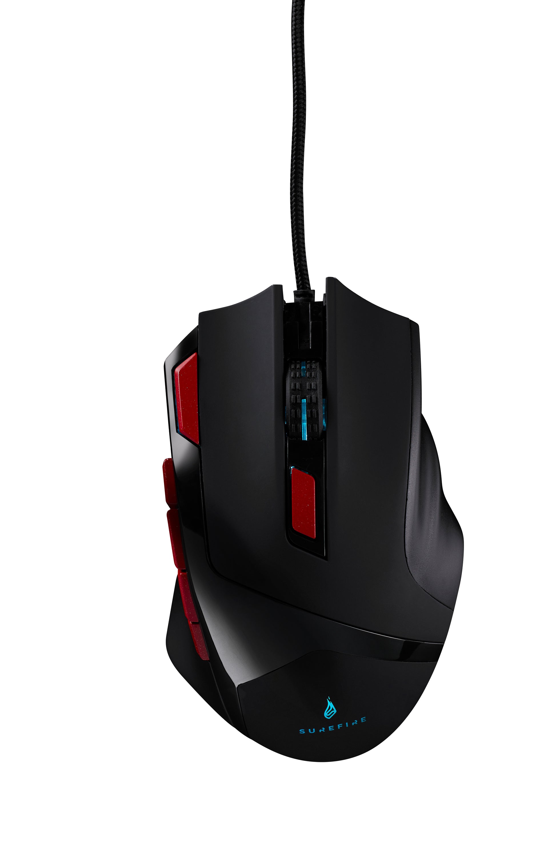 SureFire Eagle Claw Gaming 9 – Gaming-Maus – Kabelgebunden (USB‑A), 3200 DPI, RGB-Beleuchtung, rechts, Schwarz