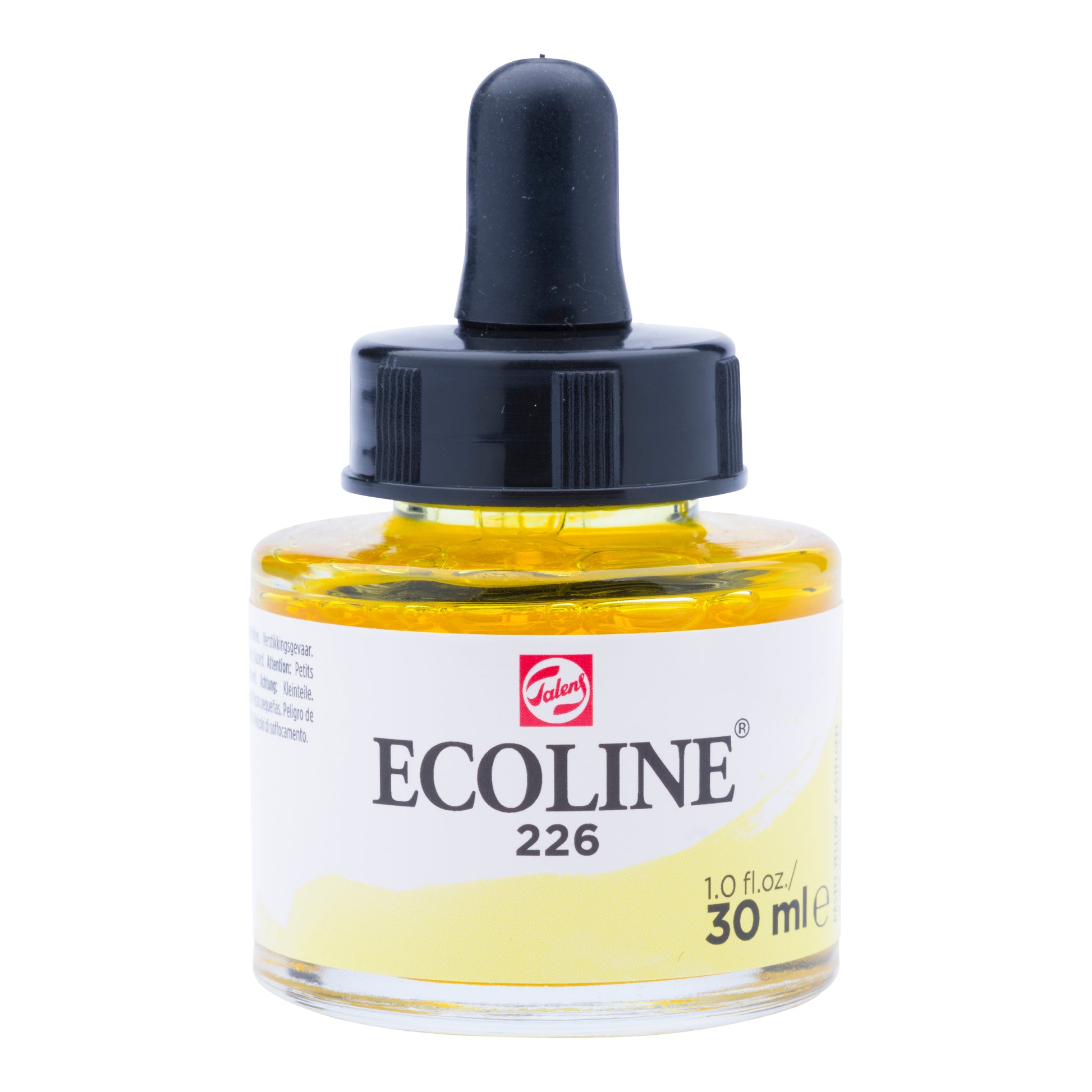 Talens Ecoline Deckfarbe – Pastellgelb – 30 ml – für Aquarellpapier, Zeichenpapier, Karton