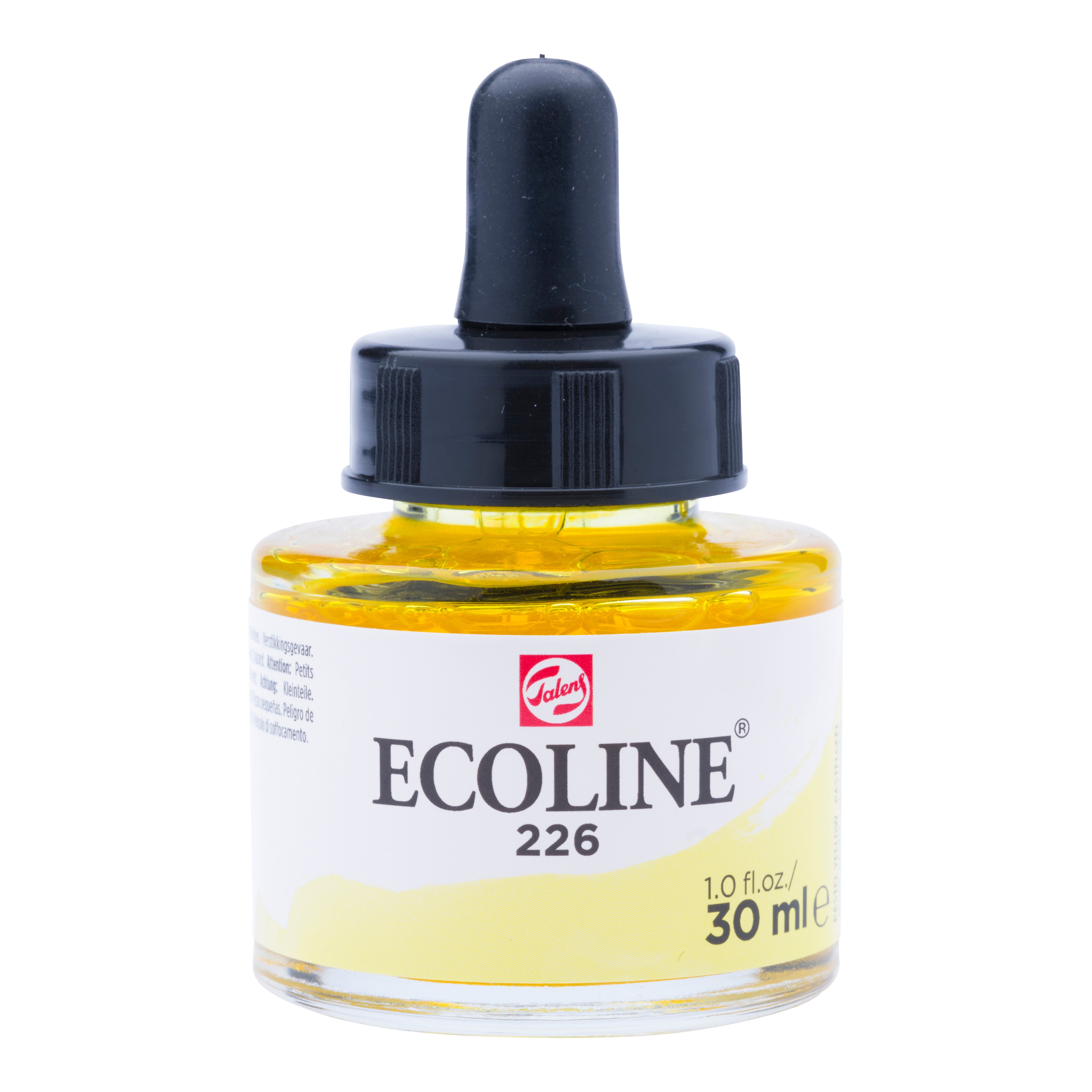 Talens Ecoline Deckfarbe – Pastellgelb – 30 ml – für Aquarellpapier, Zeichenpapier, Karton