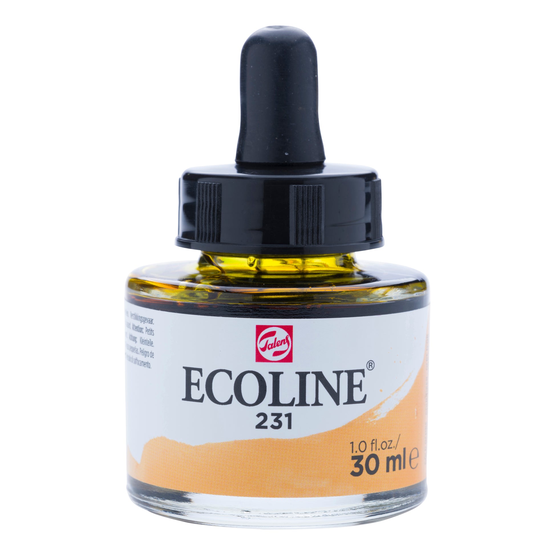 Talens Ecoline Deckfarbe – Goldocker – 30 ml – für Aquarellpapier, Zeichenpapier, Karton