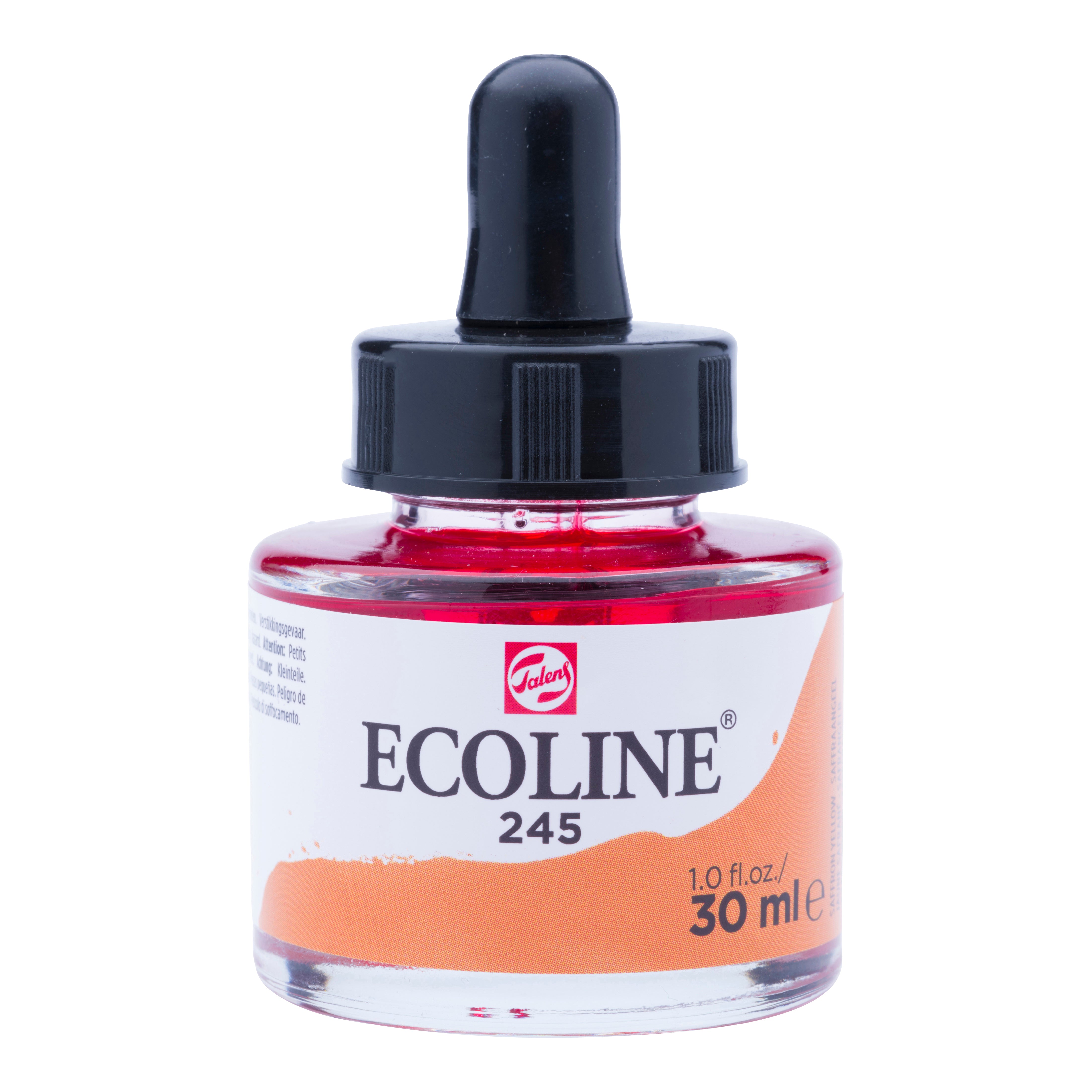 Talens Ecoline Aquarellfarbe – Safran Gelb – 30 ml – für Aquarellpapier, Zeichenpapier, Karton