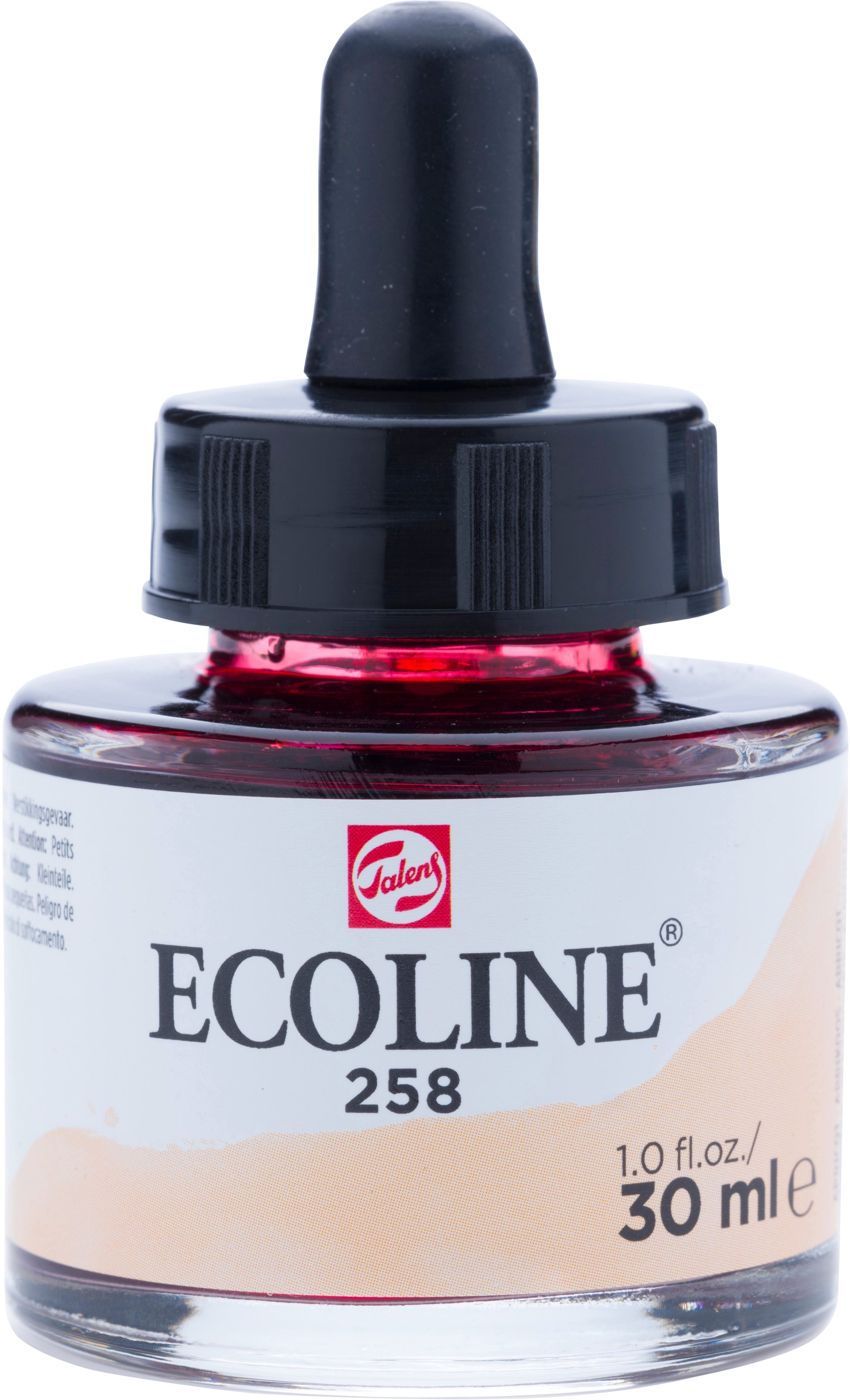 Talens Ecoline Deckfarbe – Apricot – 30 ml – für Aquarellpapier, Zeichenpapier, Karton