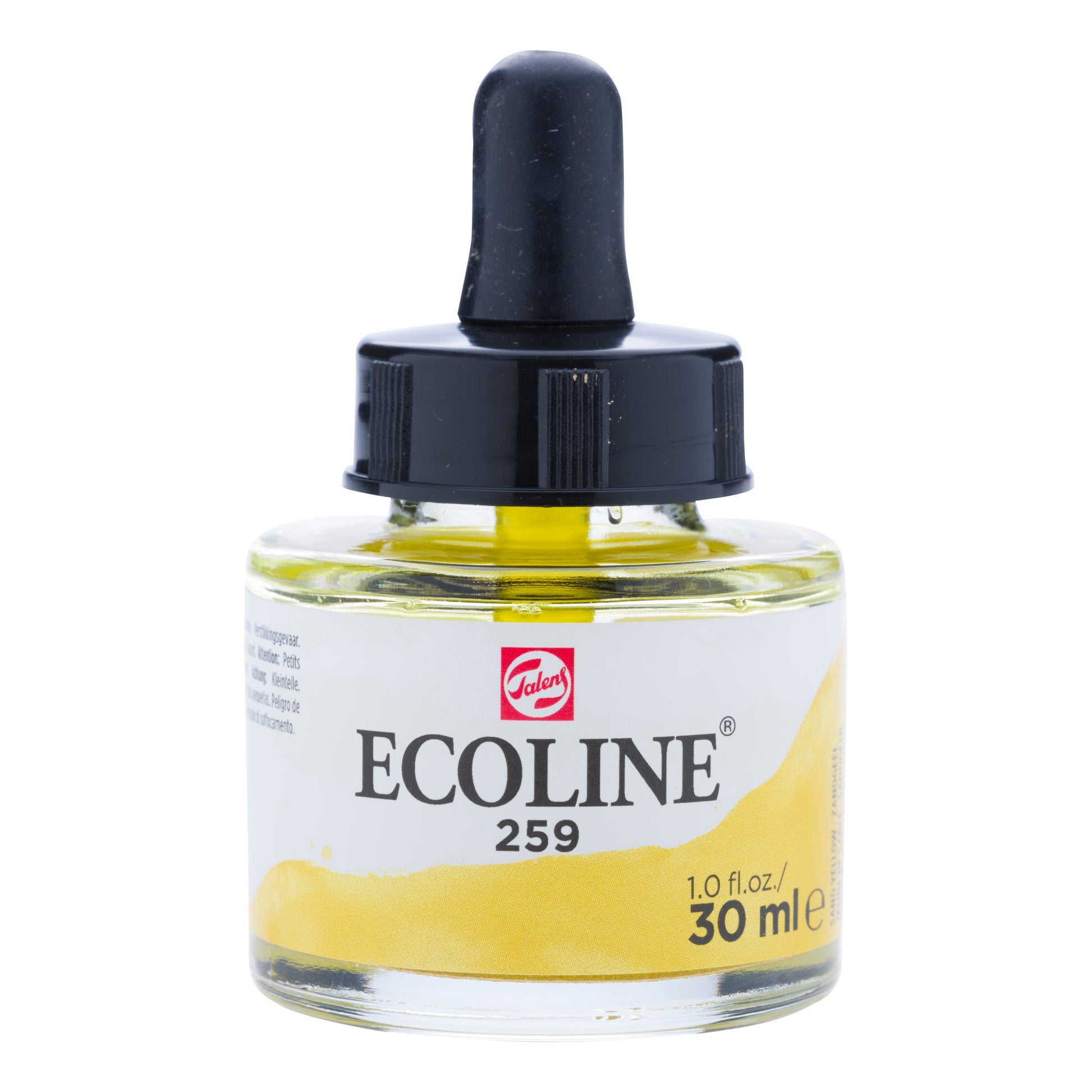 Talens Ecoline Aquarellfarbe – Sandgelb – 30 ml – für Aquarellpapier, Zeichenpapier, Karton