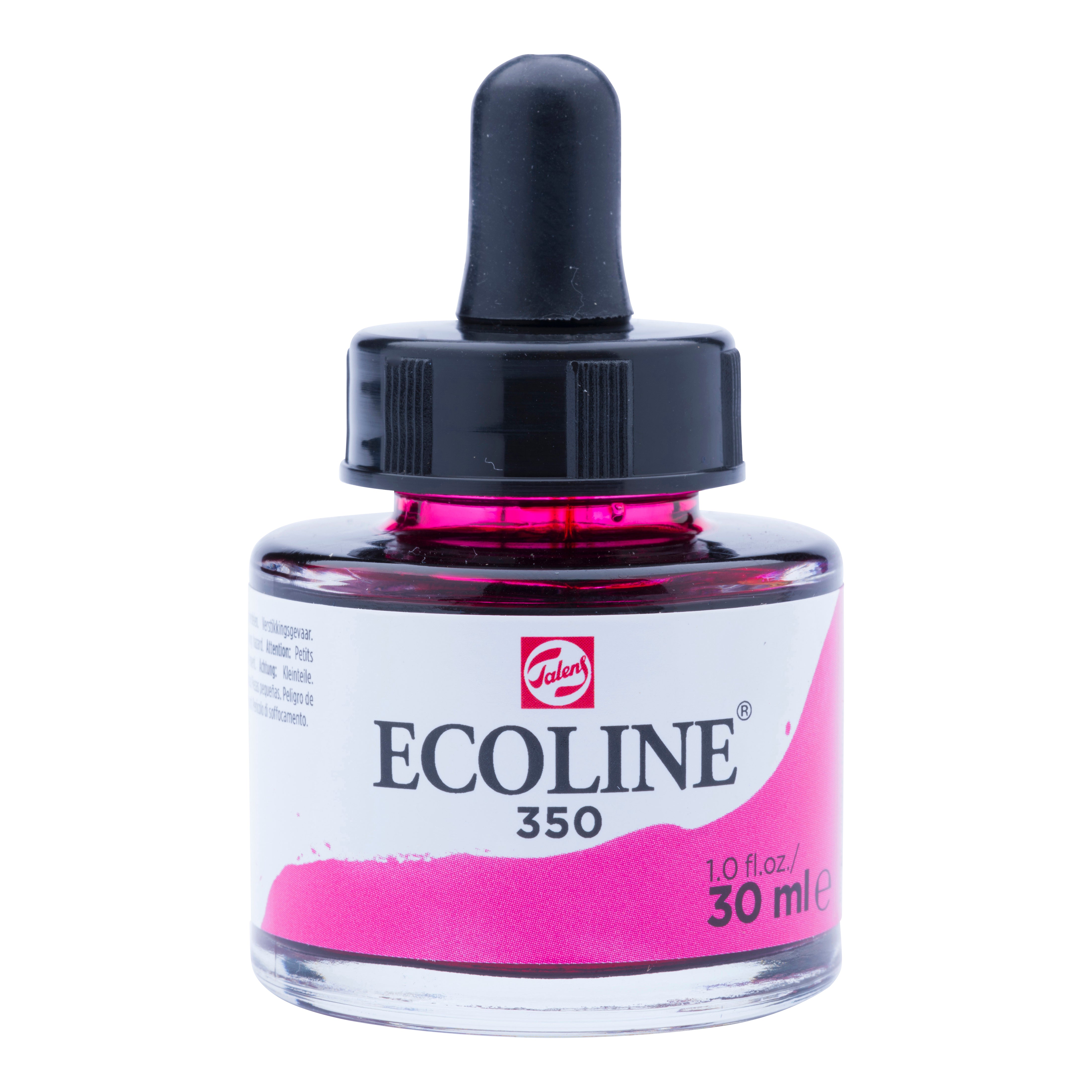 Talens Ecoline Aquarellfarbe, flüssig – Fuchsia – 30 ml – für Aquarellpapier, Zeichenpapier, Karton