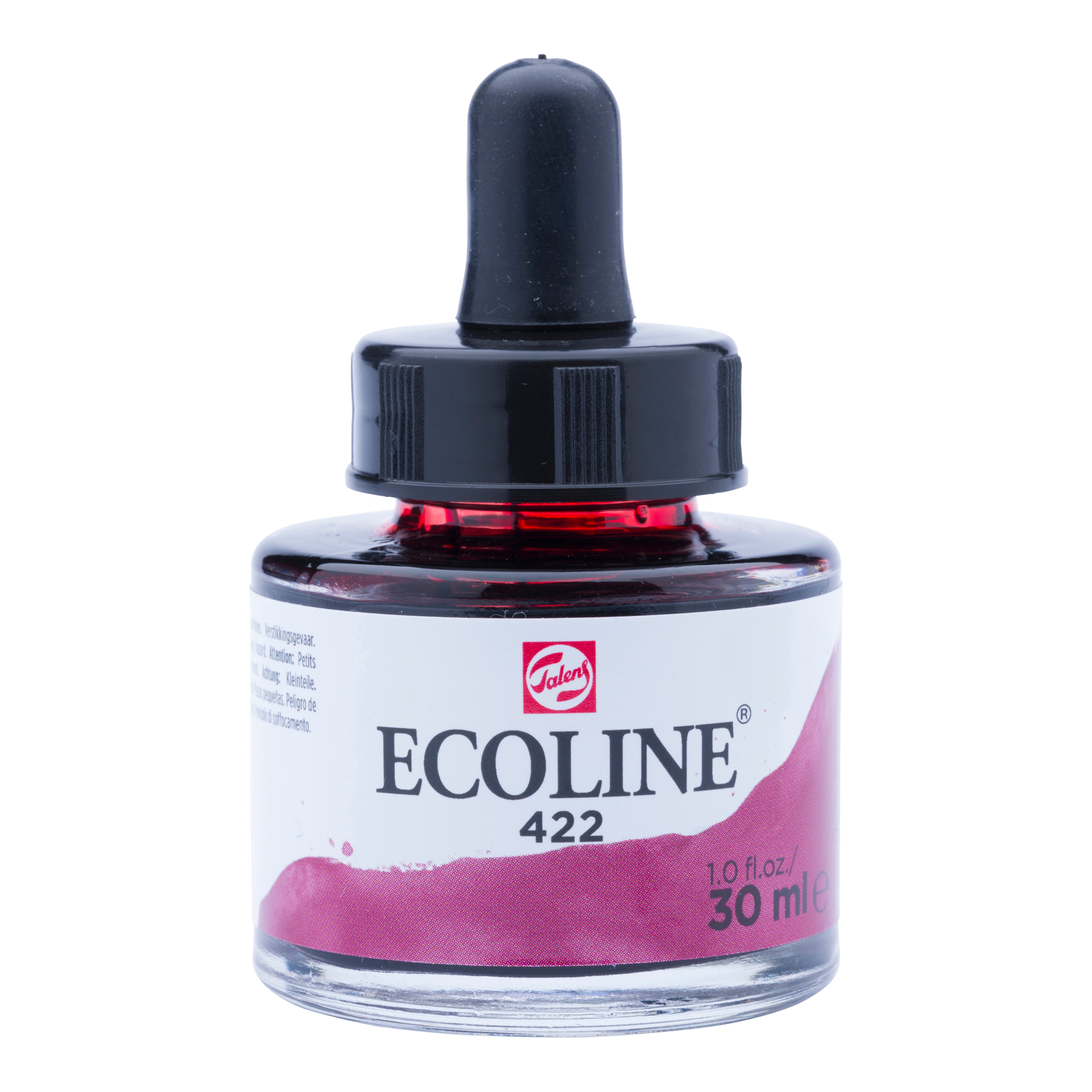 Talens Ecoline Deckfarbe – Rötlichbraun, Transparent – 30 ml – für Aquarellpapier, Zeichenpapier, Karton