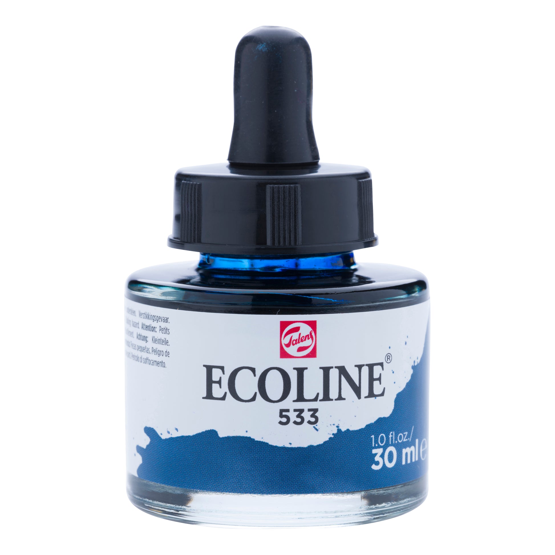 Talens Ecoline Deckfarbe – Indigo – 30 ml – für Aquarellpapier, Zeichenpapier, Karton
