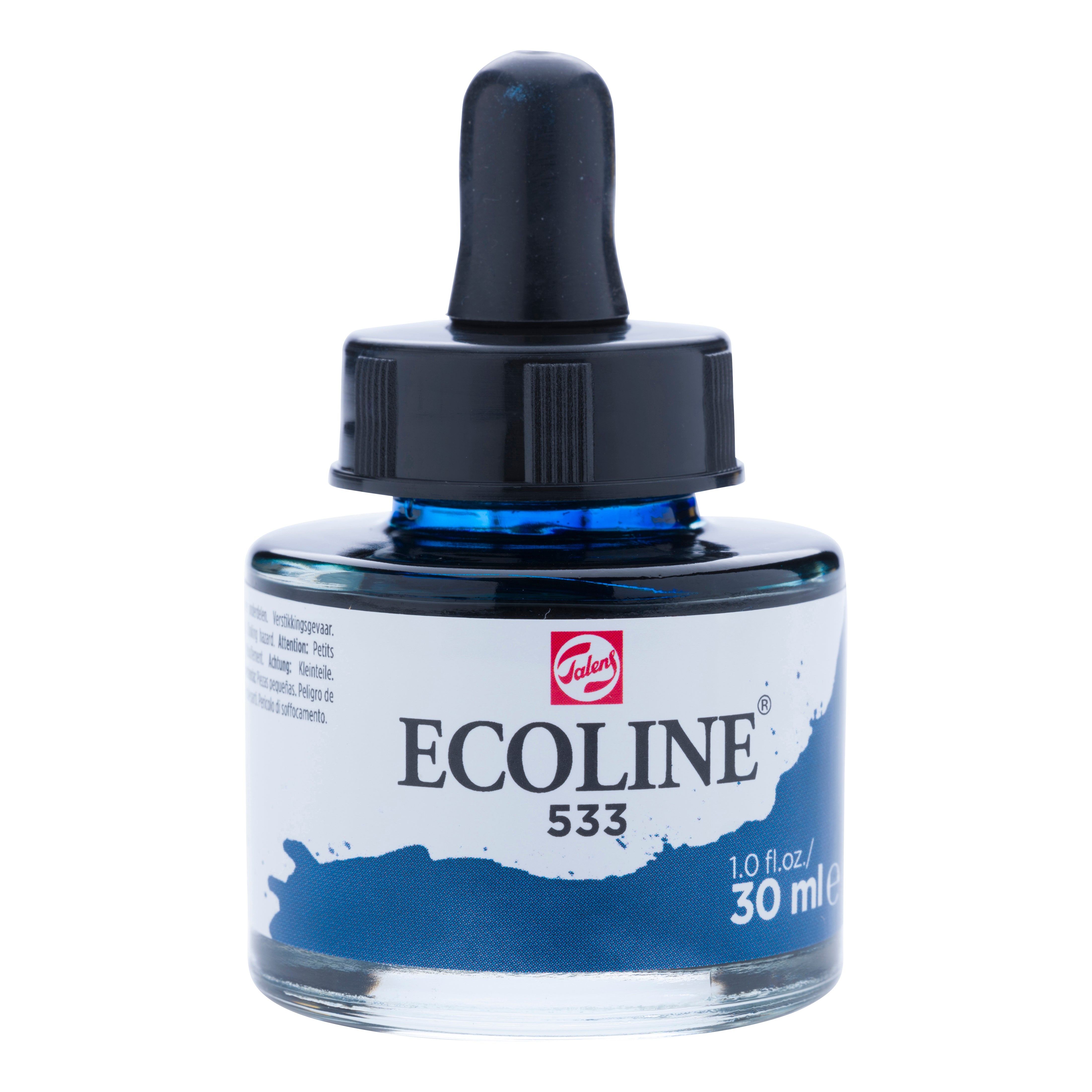 Talens Ecoline Deckfarbe – Indigo – 30 ml – für Aquarellpapier, Zeichenpapier, Karton