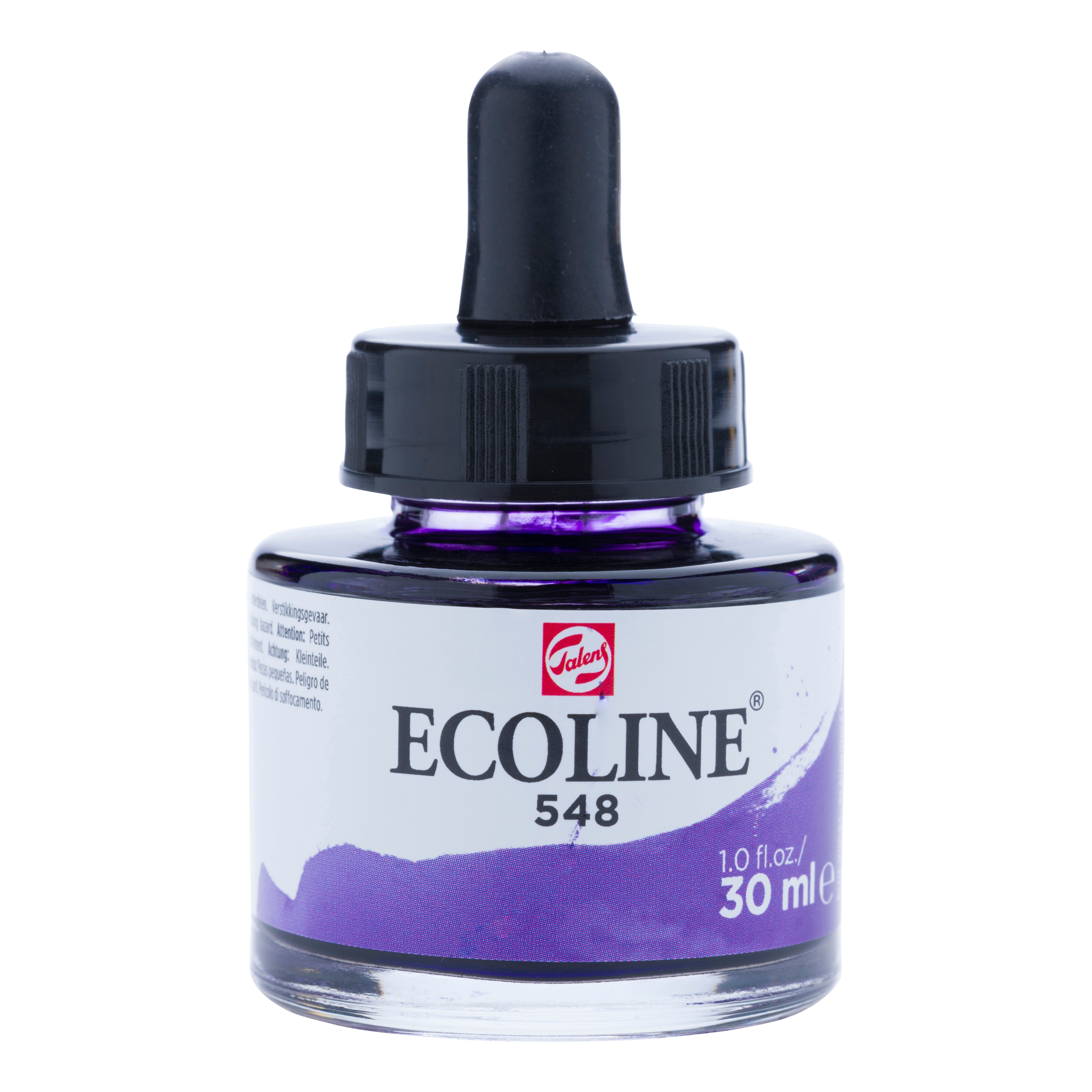 Talens Ecoline Aquarellfarbe – Blauviolett, Transparent – 30 ml – für Aquarellpapier, Zeichenpapier, Karton