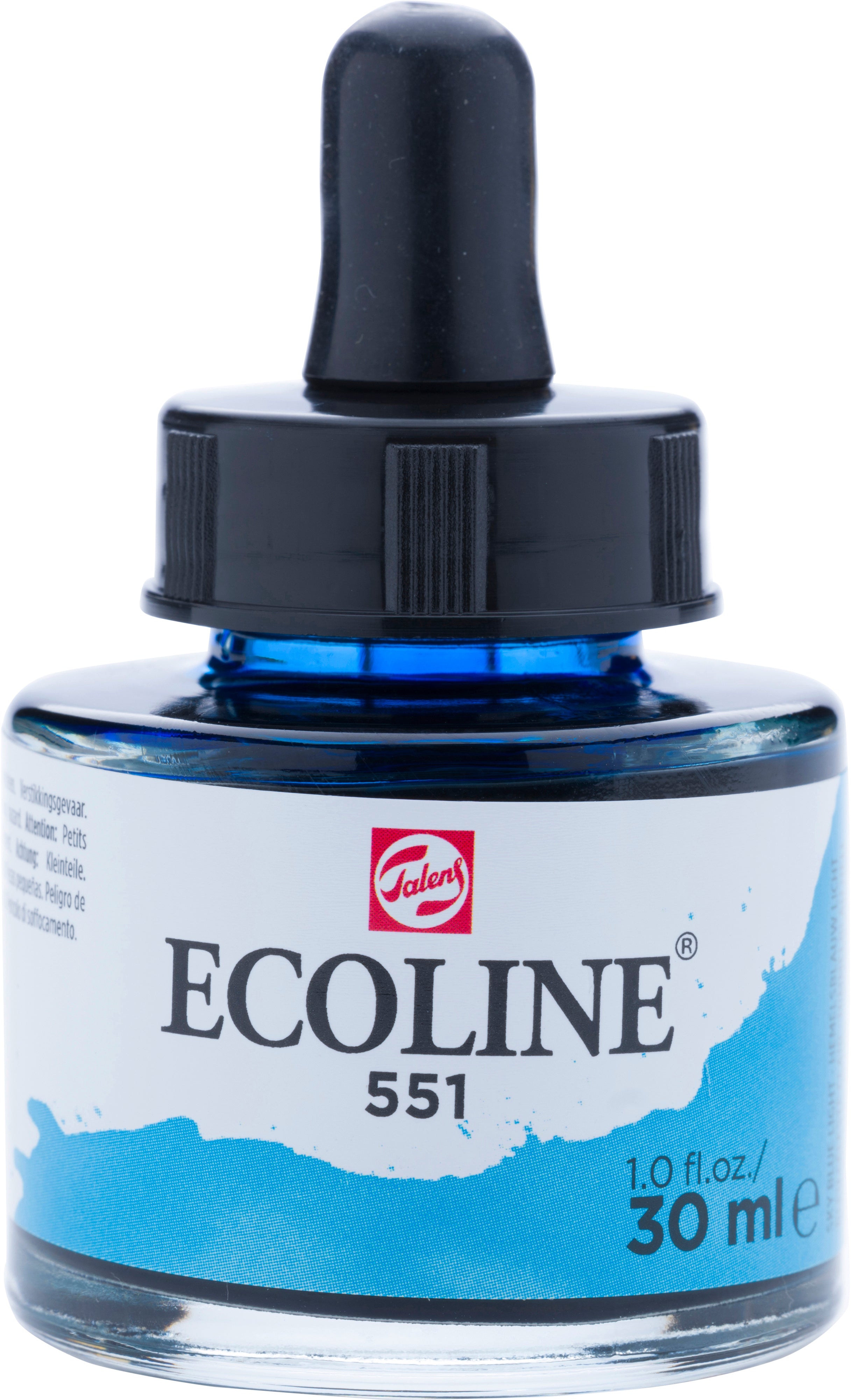 Talens Ecoline Aquarellfarbe – Sky Blue Lt – 30 ml – für Aquarellpapier, Zeichenpapier, Karton
