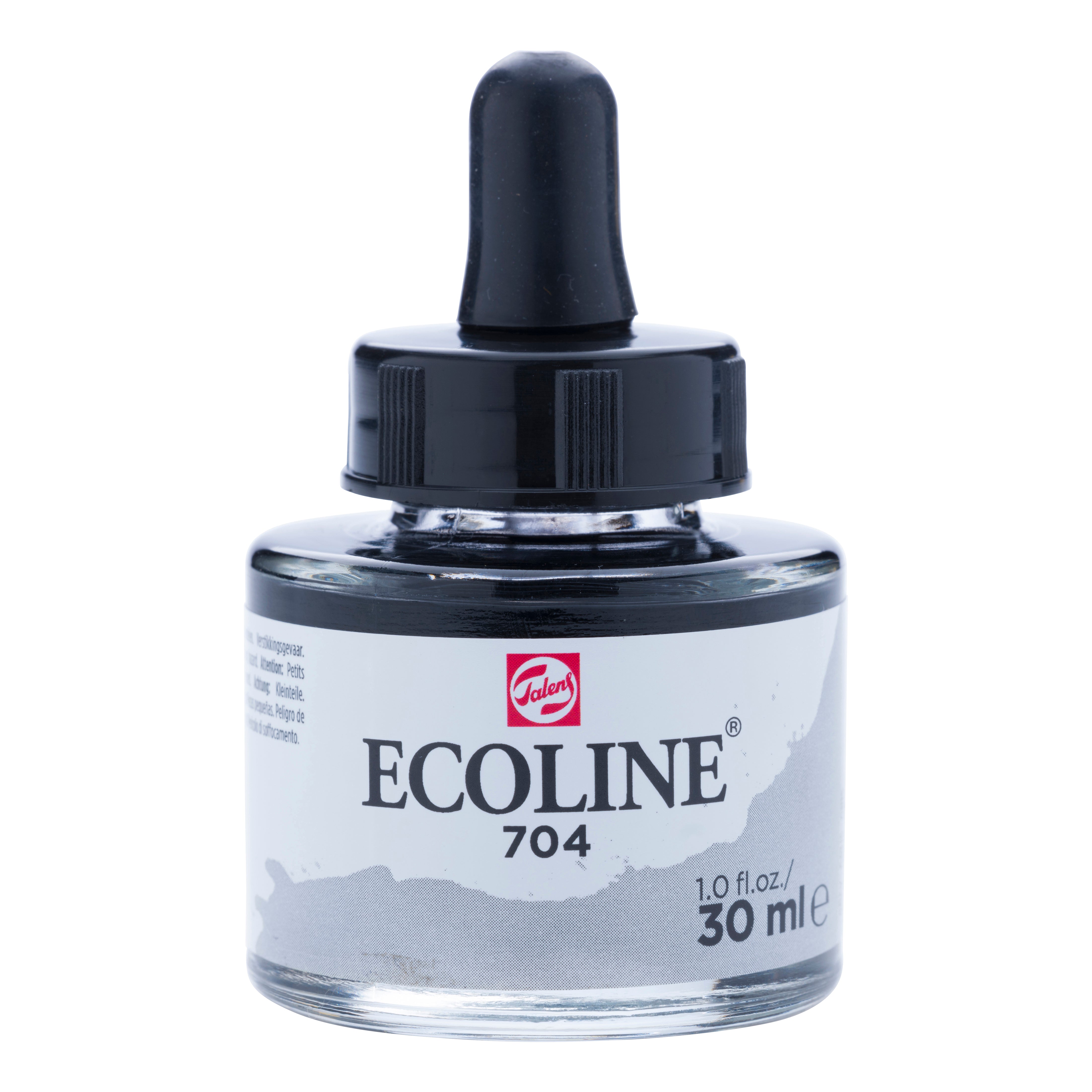 Talens Ecoline Gouache – Grau – 30 ml – für Aquarellpapier, Zeichenpapier, Karton