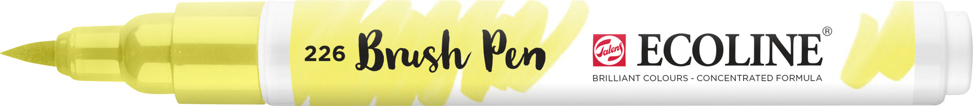 Talens Ecoline Brush Pen – Pinselspitze, Pastellgelb, feucht abwischbar – für Papier