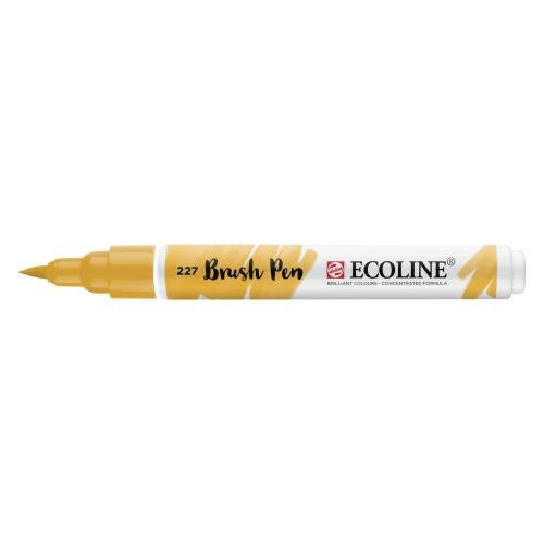 Talens Ecoline 11502270 Brush Pen – Pinselspitze, Gelbocker, Wiederanlösbar – Für Papier