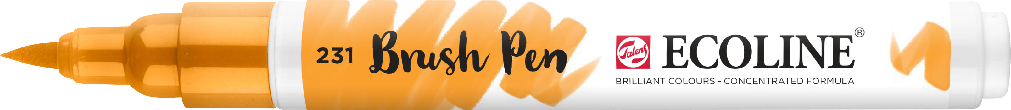 Talens Ecoline Brush Pen – Pinselspitze, wasservermalbar, Goldocker