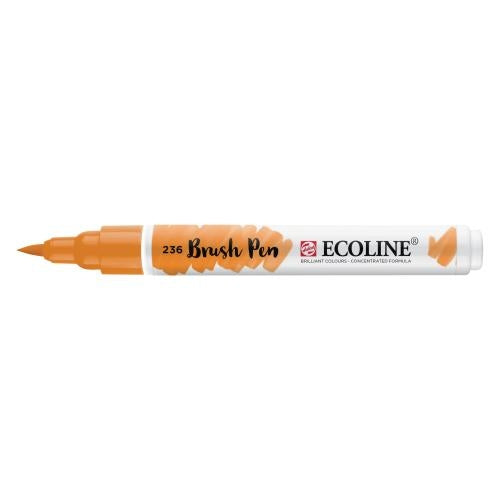Talens Ecoline Brush Pen – Pinselspitze, wasservermalbar, hellorange