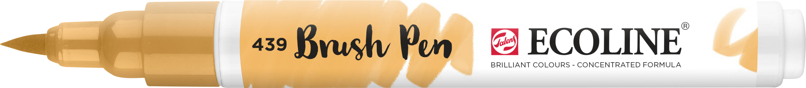 Talens Ecoline Brush Pen – Pinselspitze, wasservermalbar, helles Sepia