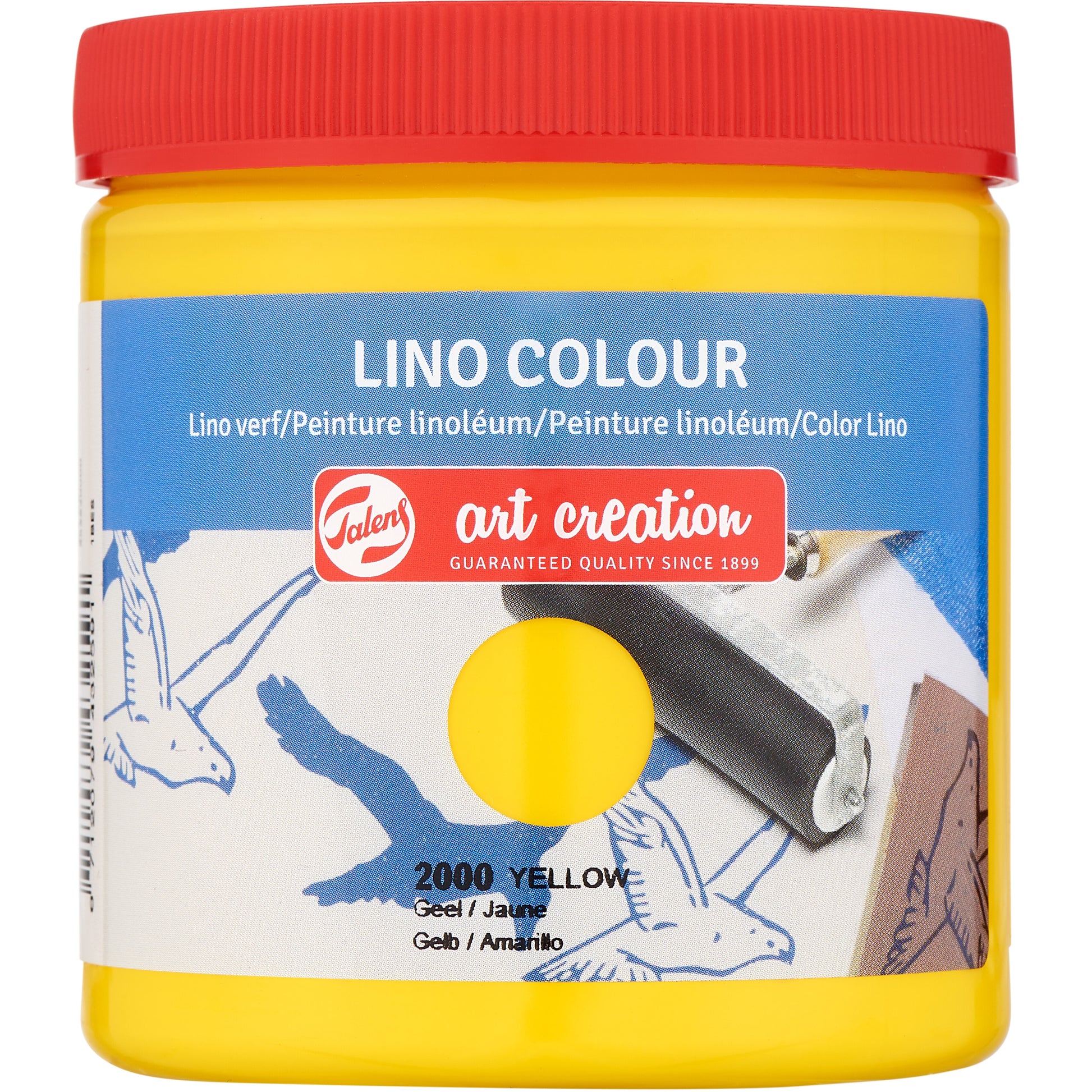 Talens Linoldruckfarbe – Gelb – 250 ml