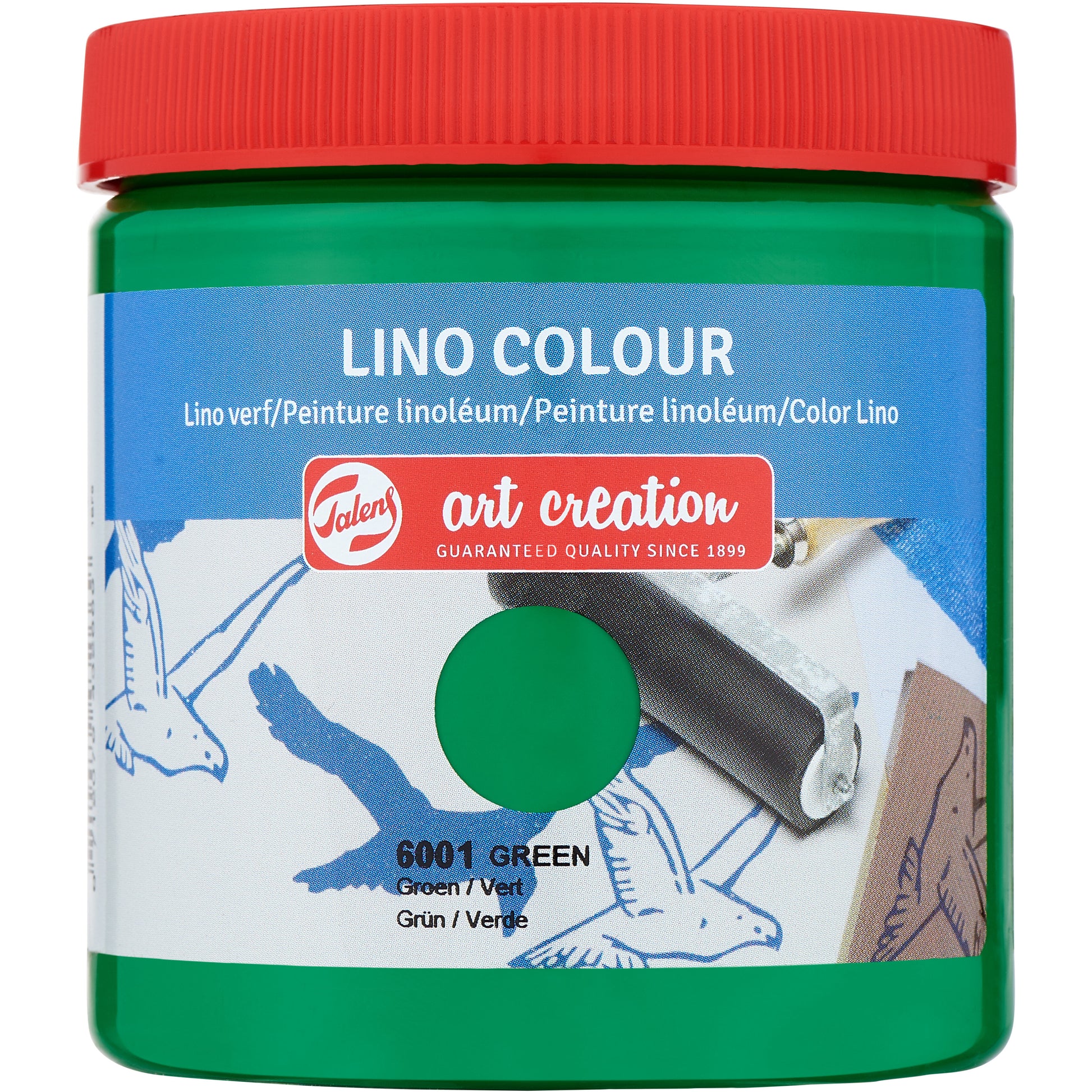 Talens Linoldruckfarbe – Grün 6001 – 250 ml – für Linoleum