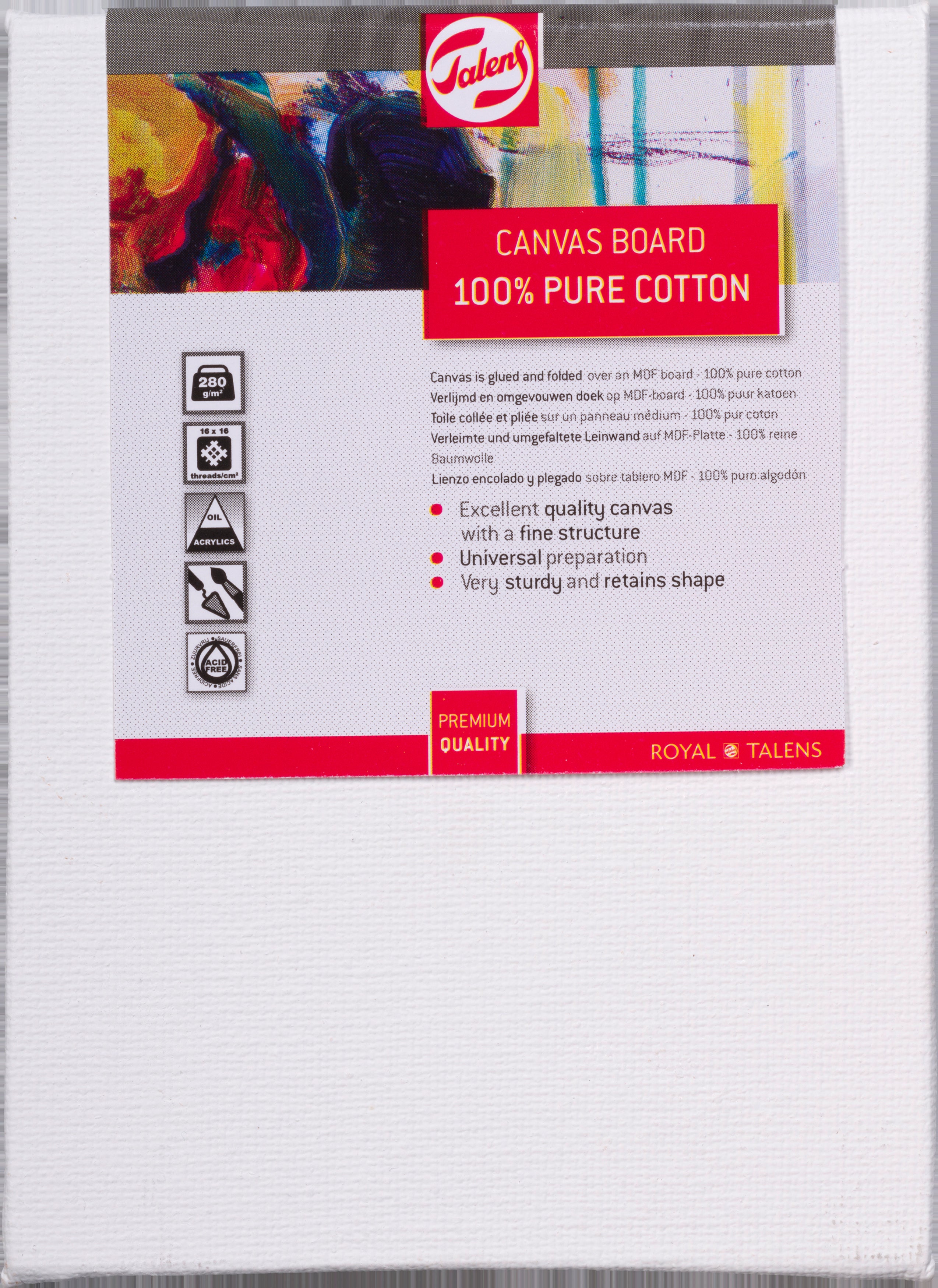 Talens Leinwandkarton – 9 × 12 cm – 280 g/m² – Baumwolle