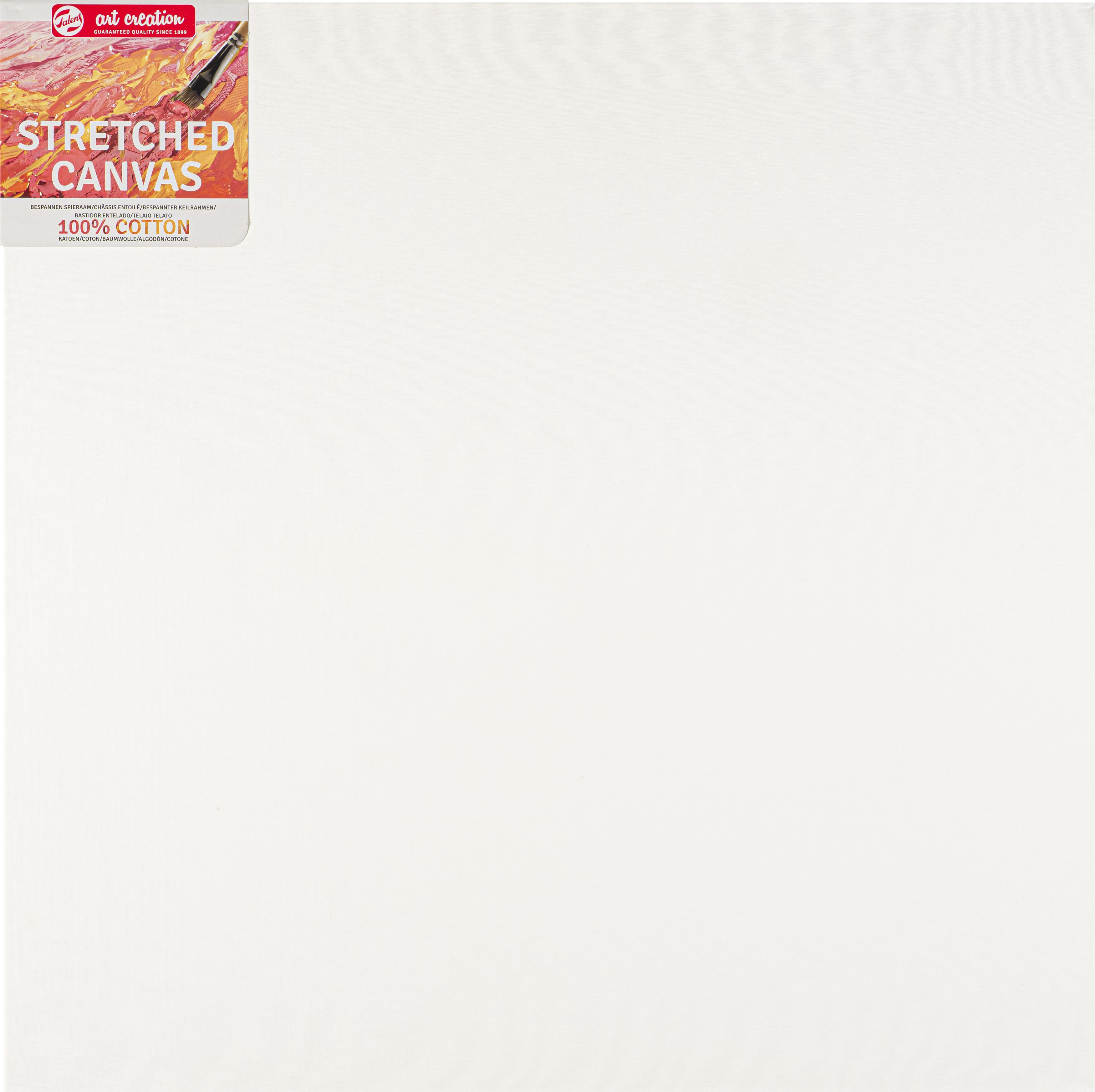 Talens Keilrahmen – 80 × 80 cm – 260 g/m² – Baumwolle – für Öl & Acryl – FSC