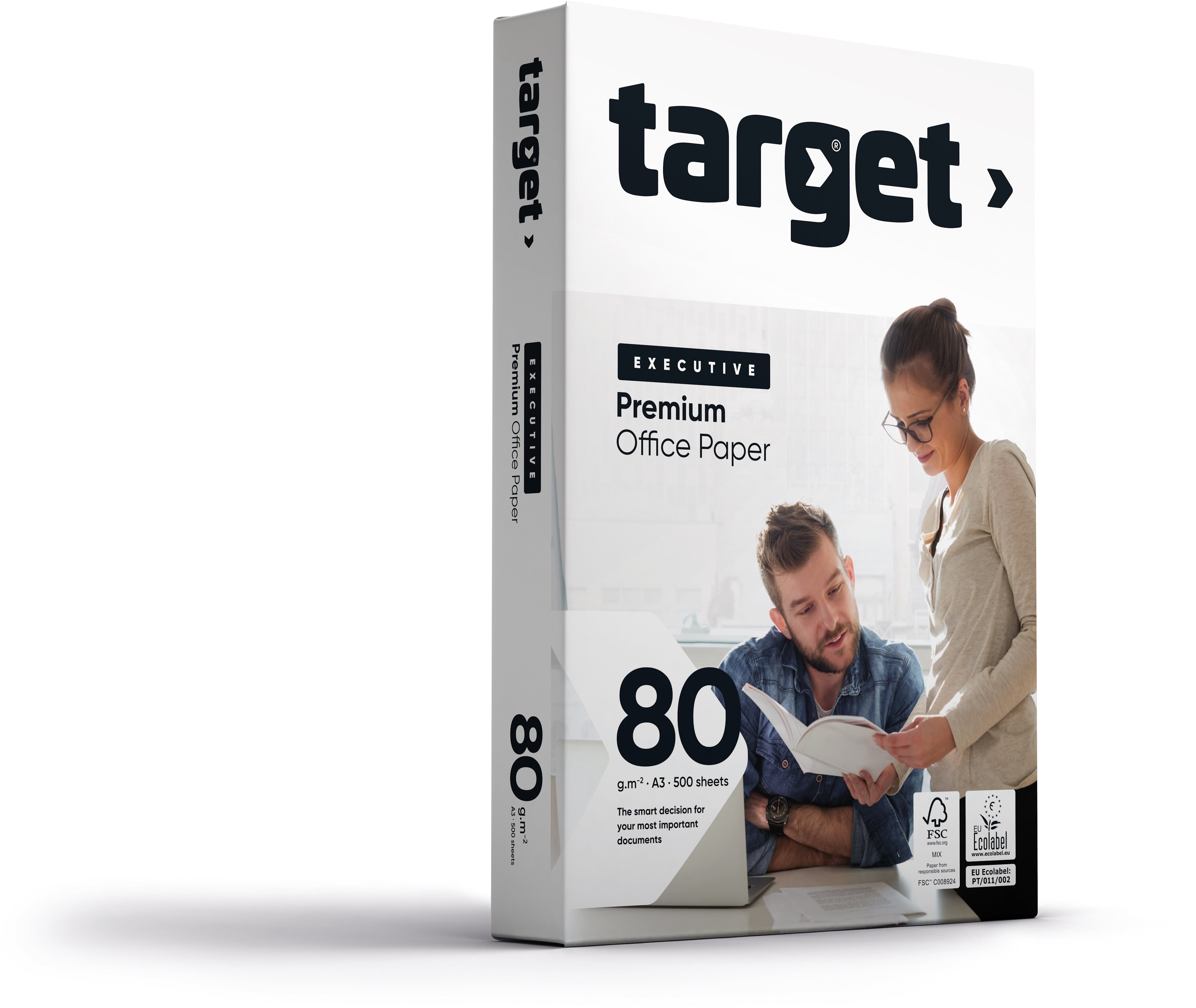Target Executive Kopierpapier Weiss – A3, 80 g/m², 500 Blatt